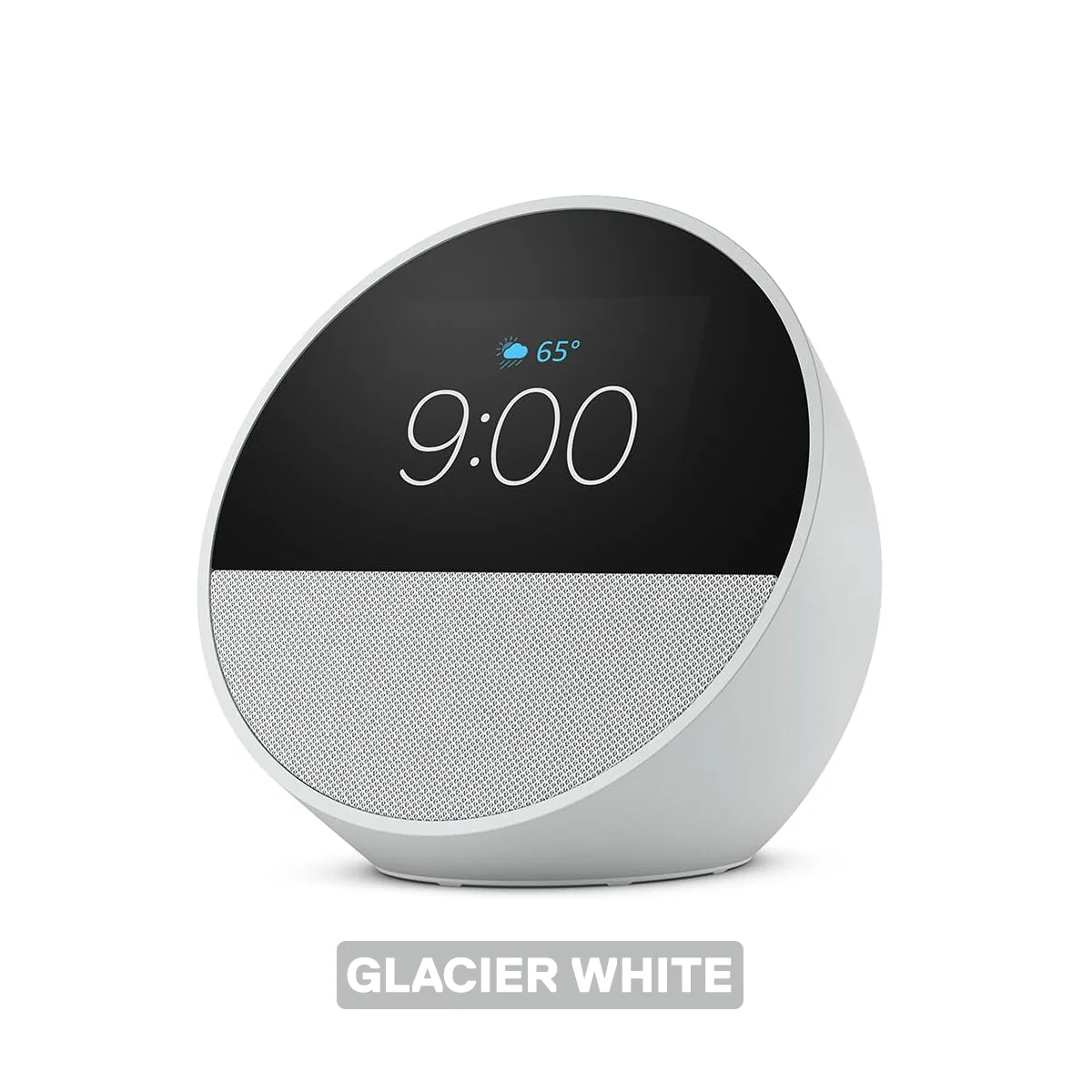 Amazon Echo Spot Smart Alarm Clock with Vibrant Sound and Alexa (Black, Ocean Blue, Glacier White) - Image 4