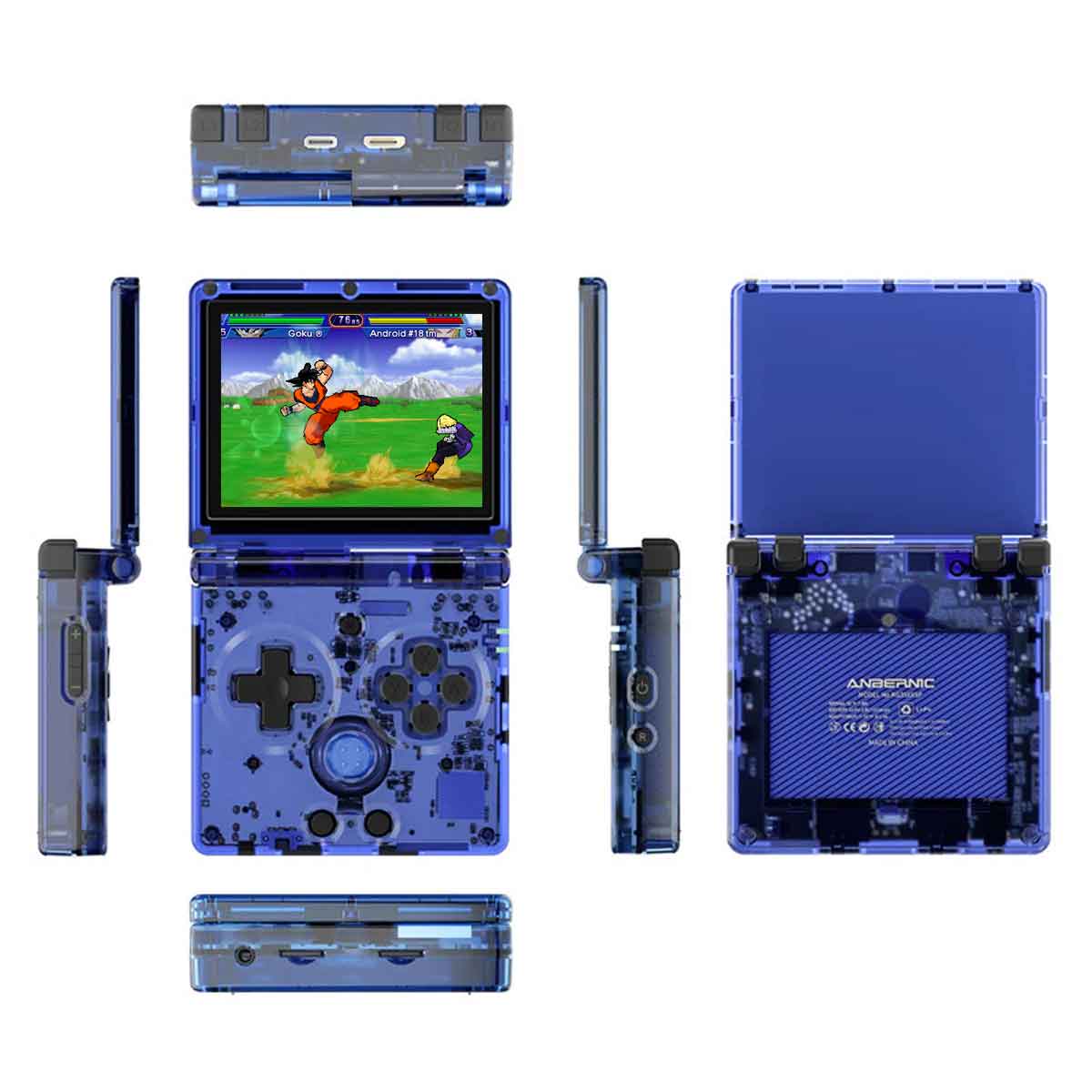 Anbernic RG35XXSP Retro Handheld Gaming Console (Black Transparent, Blue Transparent, Gray, Silver) - Image 4
