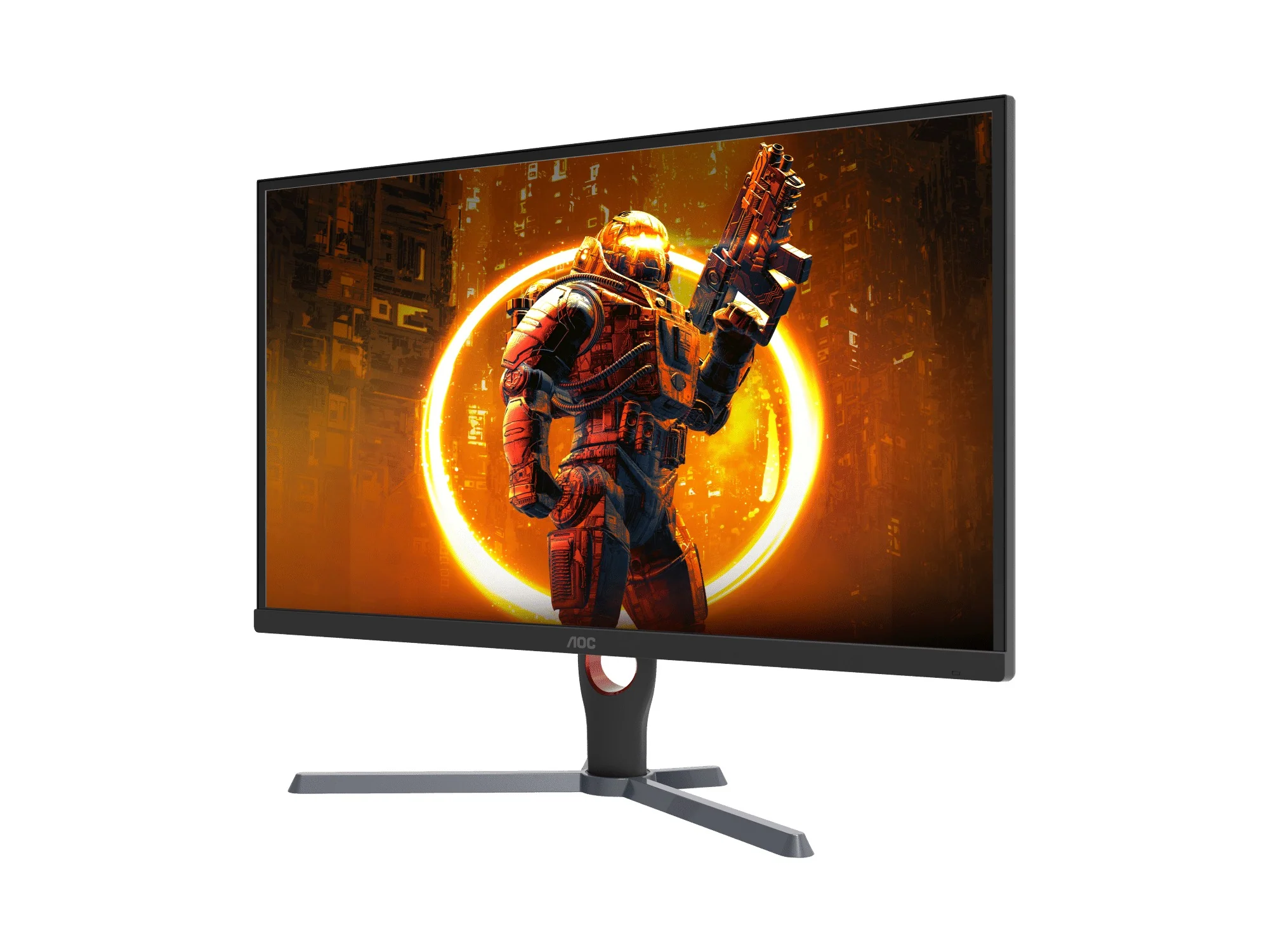 AOC 27G11E/71 27" FHD (1920x1080) 180Hz 0.5ms Adaptive Sync IPS Gaming Monitor (Black/Red) - Image 3