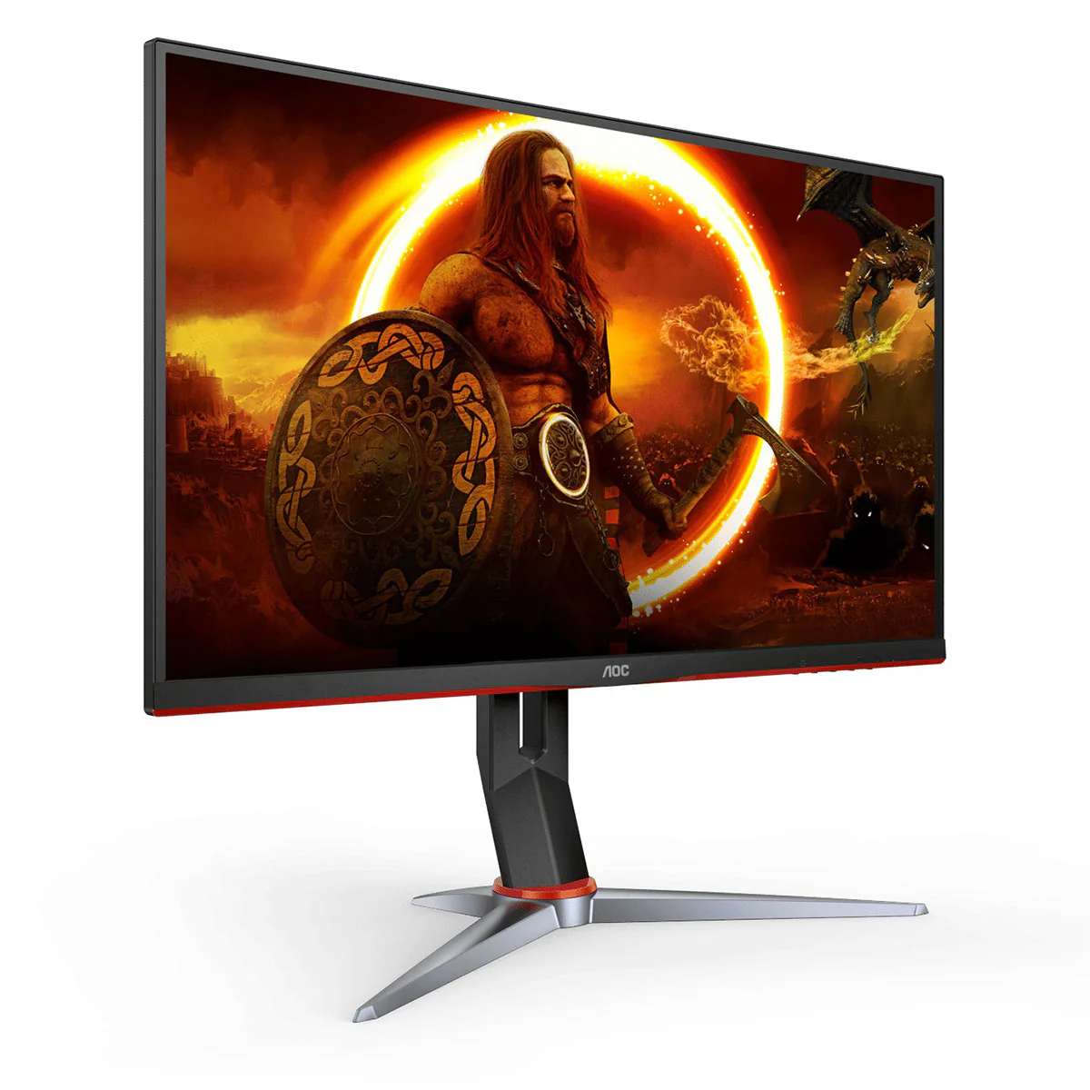 AOC 27G2SP/71 27 FHD IPS 165HZ 1MS Gaming Monitor Monitor (Black/Red) - Image 3