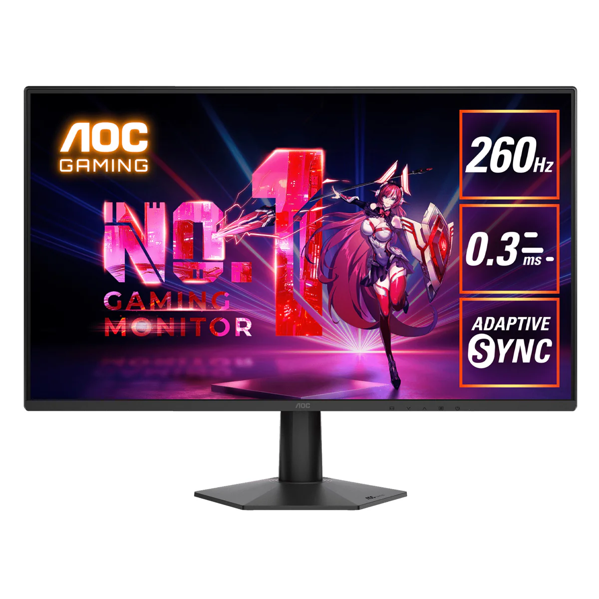 AOC 27G50Z 27" FHD (1920x1080) 260Hz (OC, 240Hz Native) 1ms GTG Fast IPS Gaming Monitor with Tilt Adjustment - Image 9
