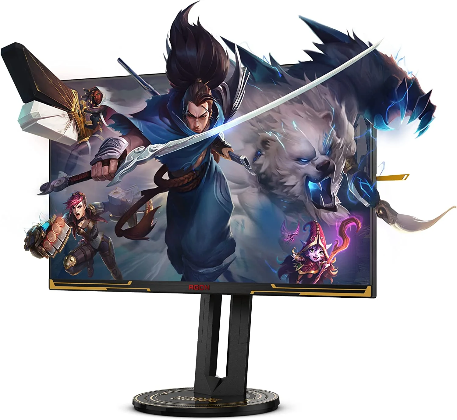 AOC AGON Pro AG275QXL/71 League Of Legends Edition 27" QHD IPS 170Hz 1ms Gaming Monitor (Black/Gold) - Image 10