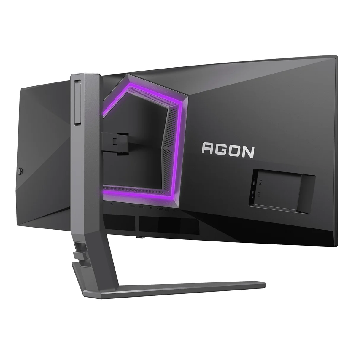 AOC Argon Pro AG346UCD QD-OLED 34" WQHD (3440x1440) 175Hz 0.03ms Adaptive-Sync Curved Gaming Monitor (Black/Grey) - Image 7