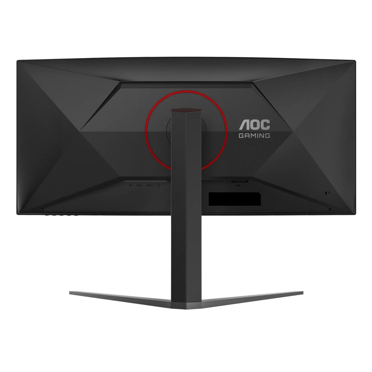 AOC CU34G4H/71 34" WQHD (3440x1440) 200Hz 0.3ms AdaptiveSync Fast VA Gaming Monitor With Height And Tilt Adjusment (Black/Red) - Image 10