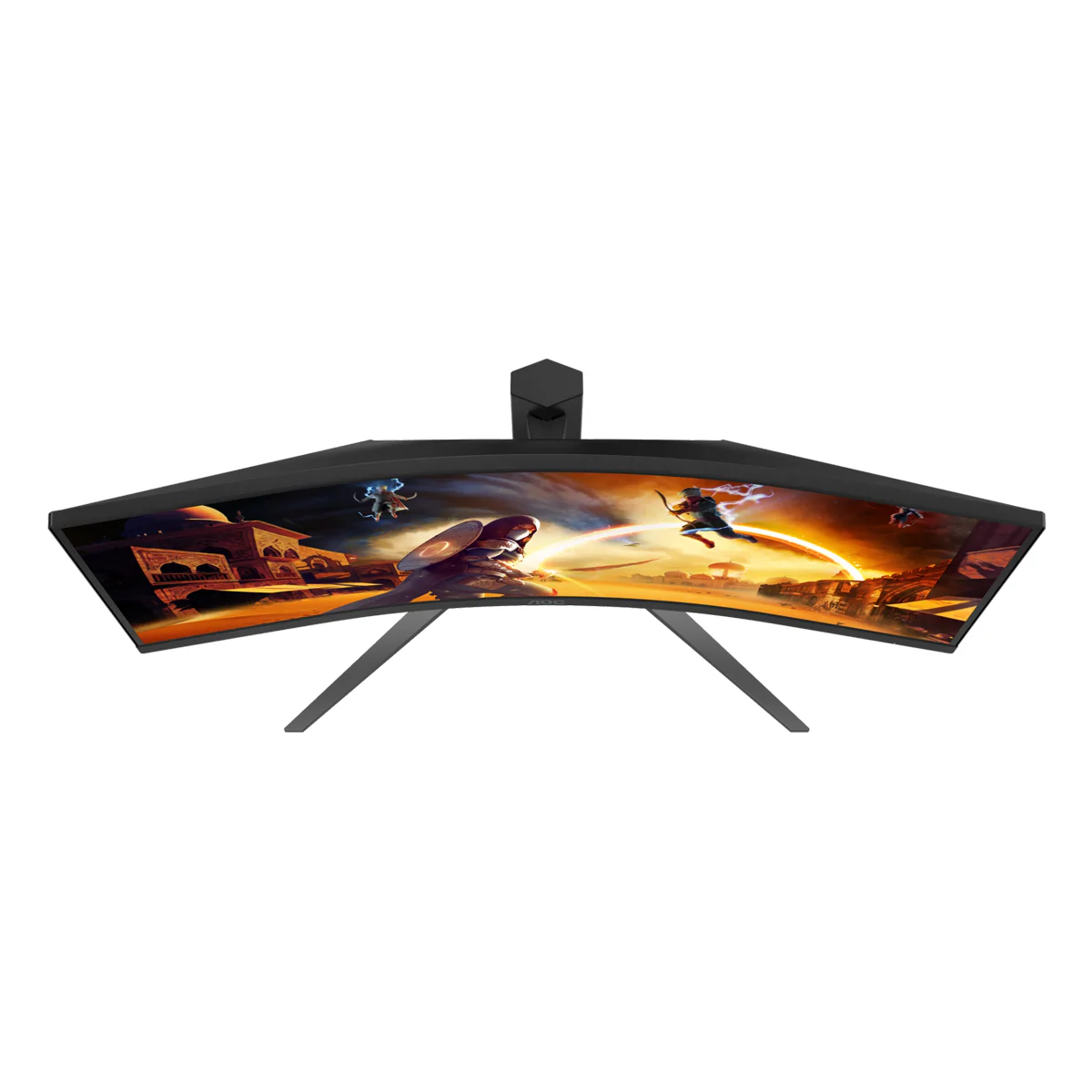 AOC CU34G4H/71 34" WQHD (3440x1440) 200Hz 0.3ms AdaptiveSync Fast VA Gaming Monitor With Height And Tilt Adjusment (Black/Red) - Image 3
