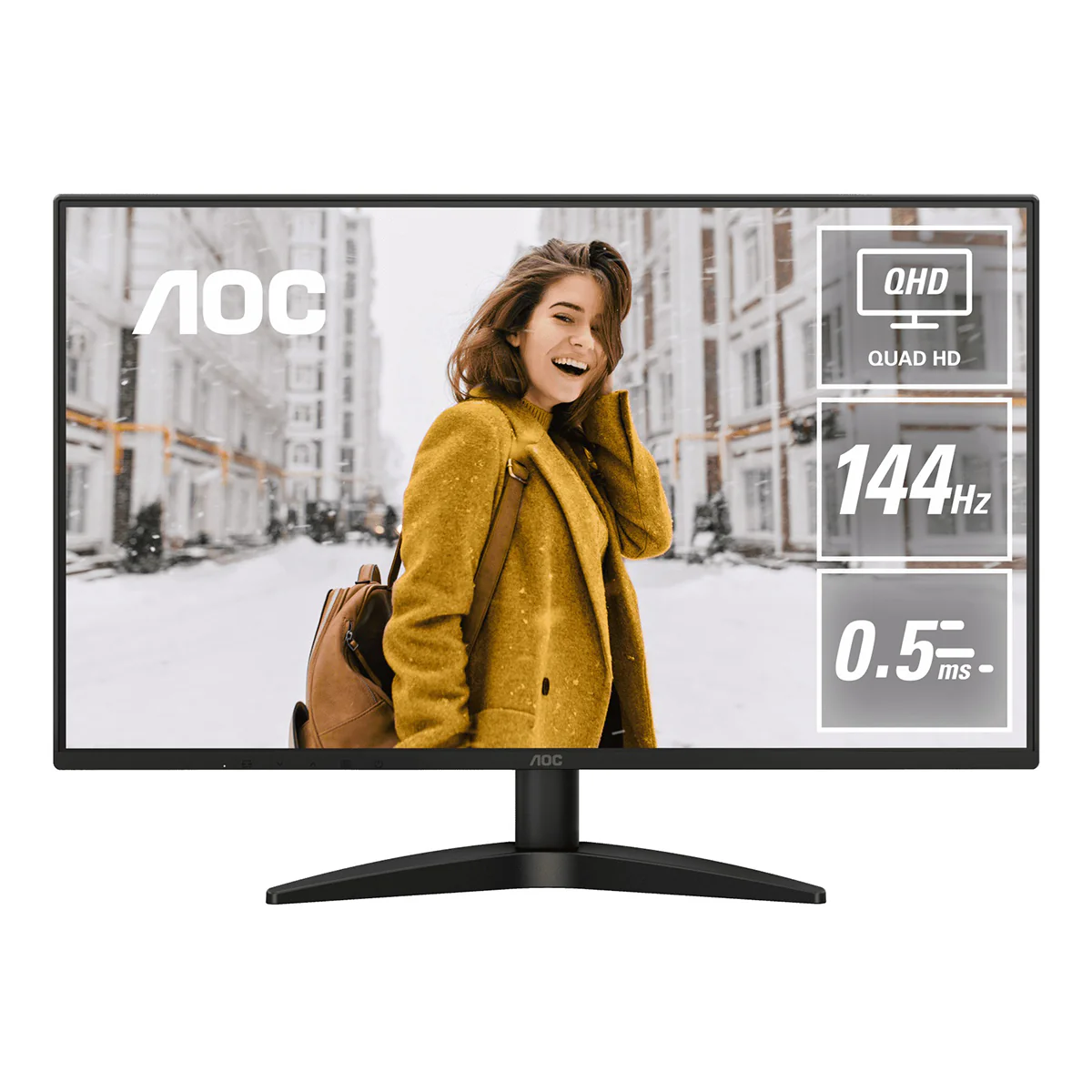 AOC Q27B36X/71 27" QHD (2560x1440) 144Hz 0.5ms IPS Adaptive Sync Monitor with Tilt Adjustment - Image 2