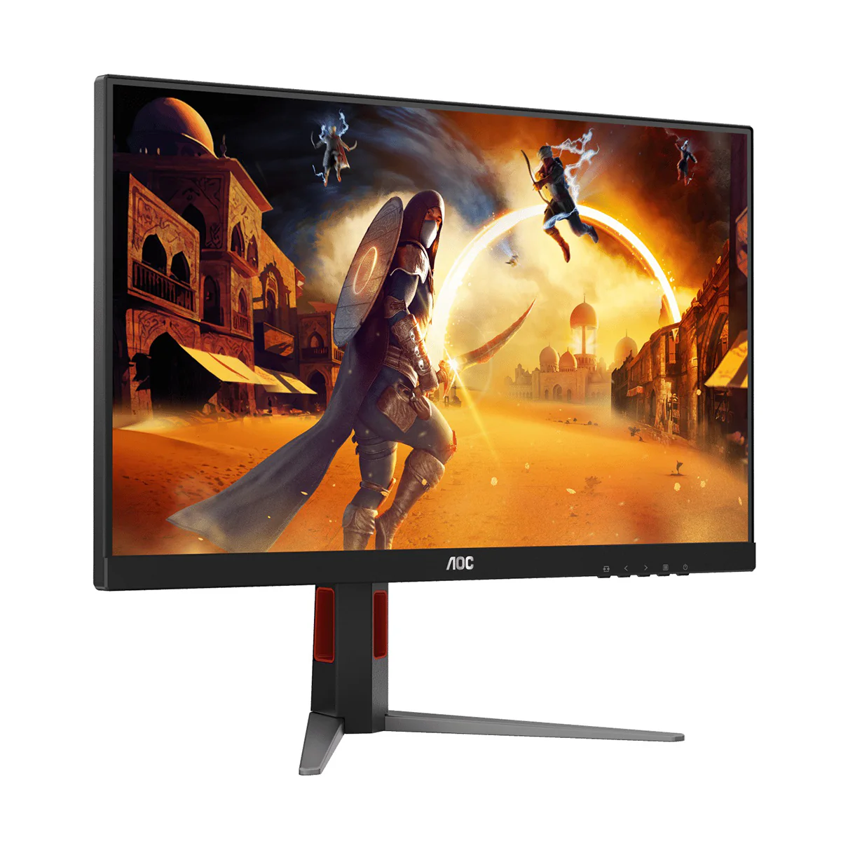 AOC Q27G4F/71 27" QHD (2560x1440) 180Hz 0.5ms (MPRT) /1ms (GtG) G-Sync Compatible Fast IPS Gaming Monitor (Black/Red) - Image 3