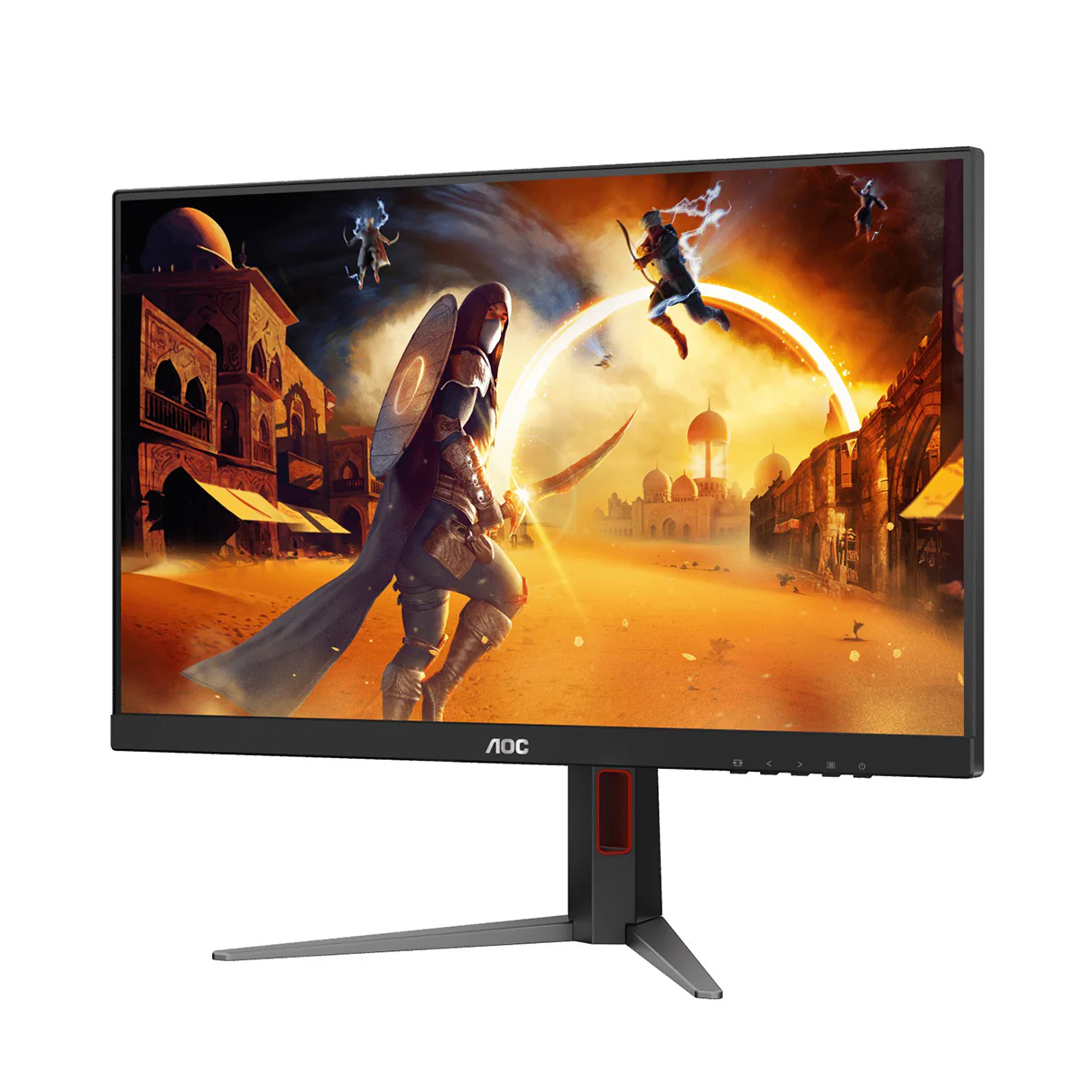 AOC Q27G4F/71 27" QHD (2560x1440) 180Hz 0.5ms (MPRT) /1ms (GtG) G-Sync Compatible Fast IPS Gaming Monitor (Black/Red) - Image 4