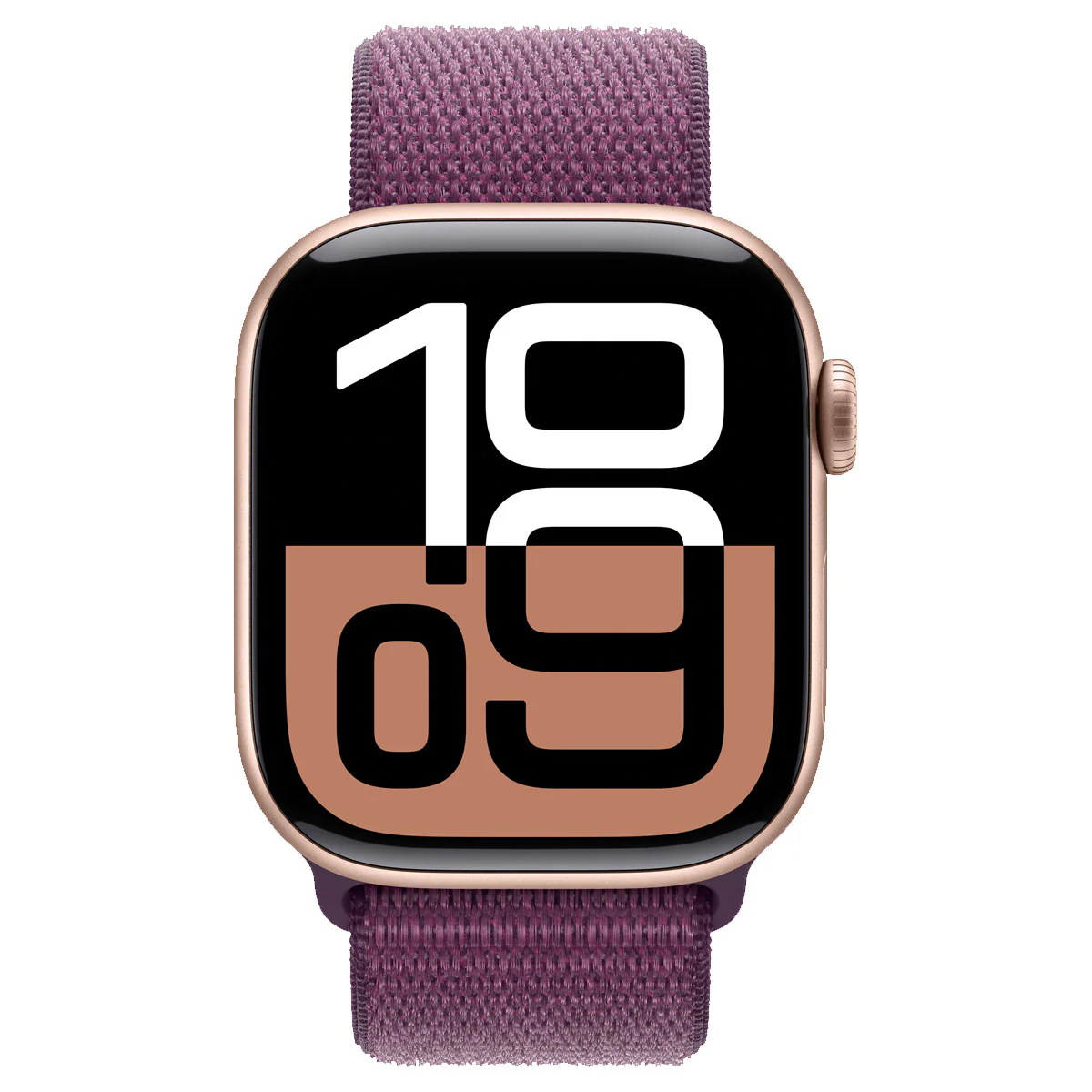 Apple Watch Series 10 GPS 42mm Aluminium Case - S/M (Rose Gold) (Light Blush Sport Band, Plum Sport Loop) (MWWH3ZP/A, MWWK3ZP/A) - Image 7