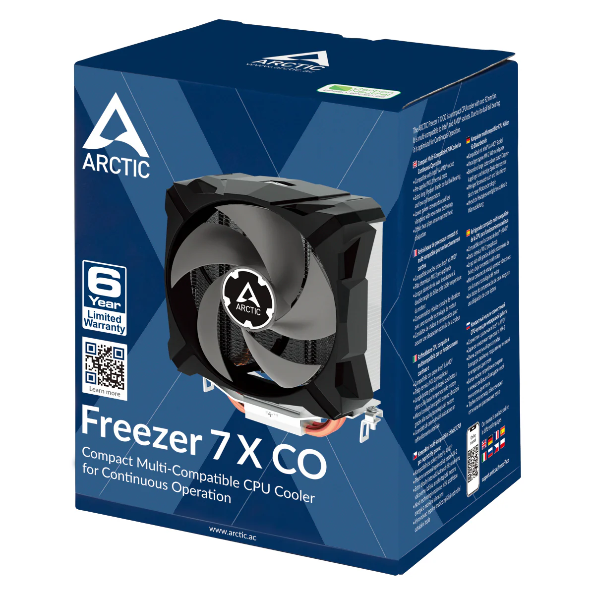 Arctic Freezer 7 X CO Compact Multi-Compatible CPU Cooler for Continuous Operation (ACFRE00085A) - Image 8