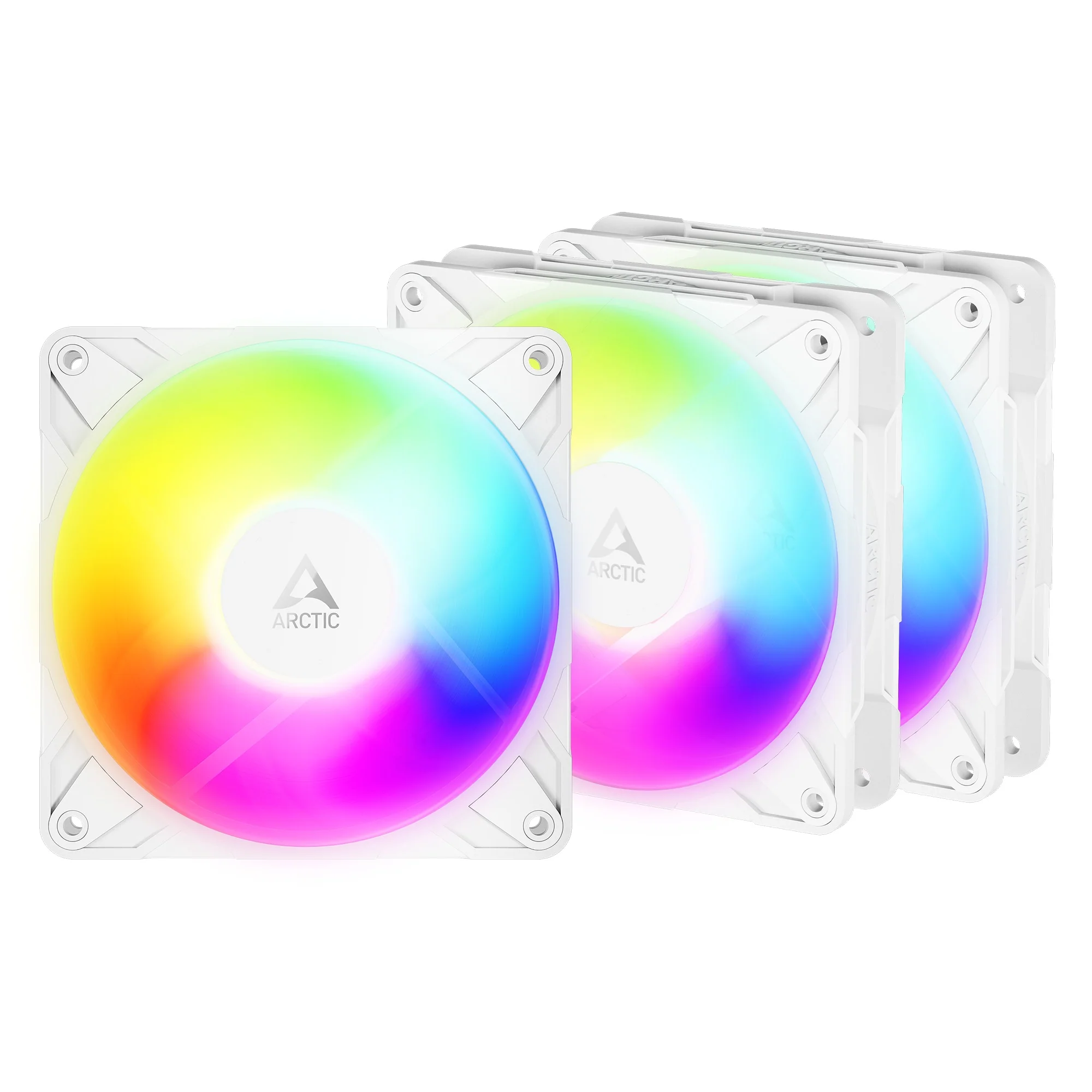 Arctic P12 Pro Reverse 120mm A-RGB PWM 3-Pack Fan with Cable Splitter (Black, White) (ACFAN00333A, ACFAN00334A) - Image 8