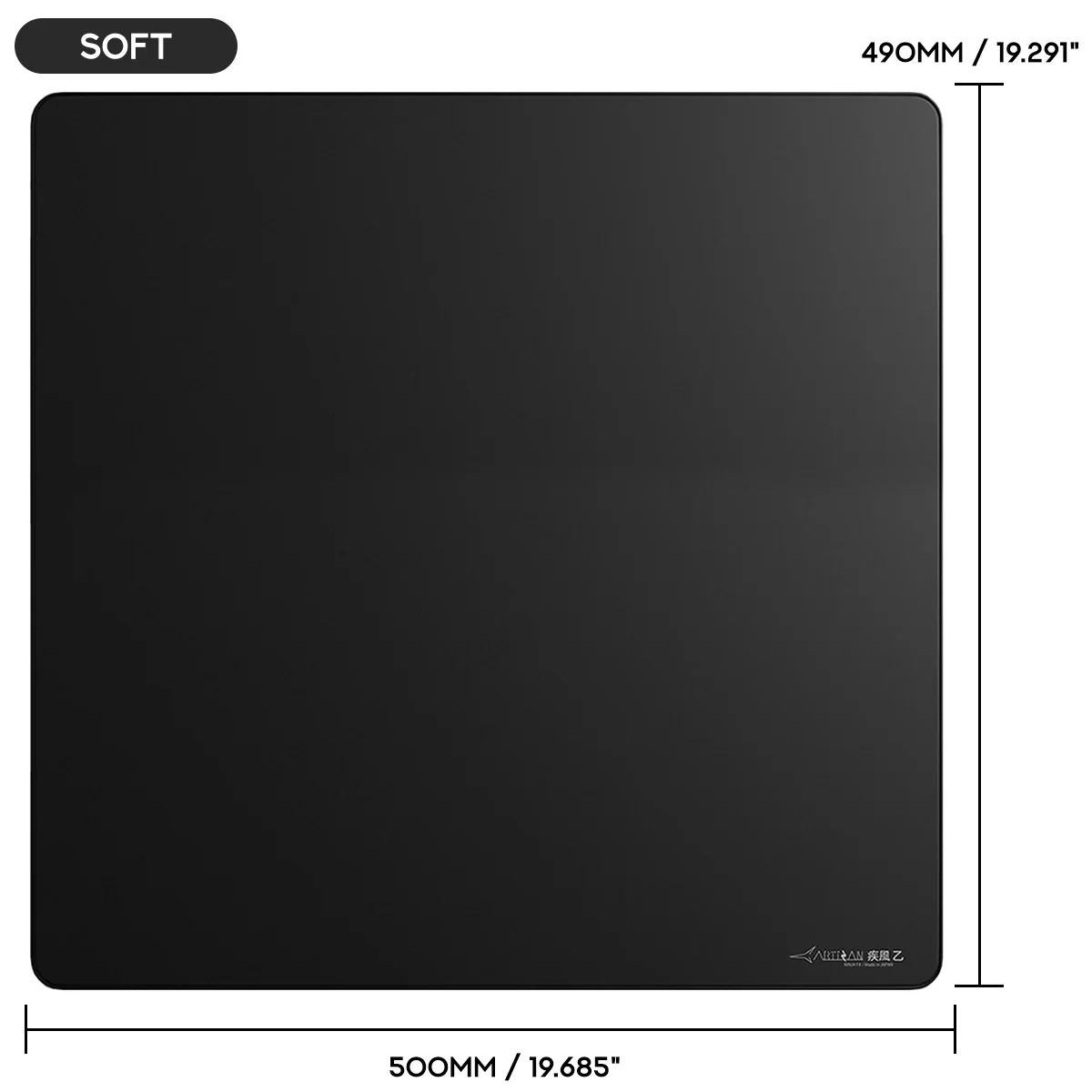 Artisan Ninja FX Hayate-Otsu V2 Gaming Mousepad - Black (XSOFT, SOFT, MID) (L, XL, XXL) - Image 11