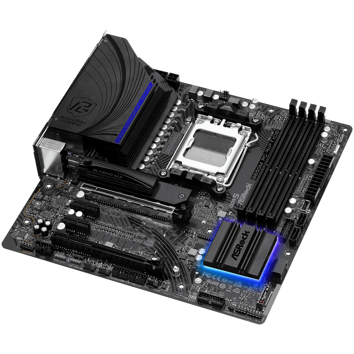 ASRock B650M PG Riptide WiFi DDR5 AMD Motherboard - Image 2