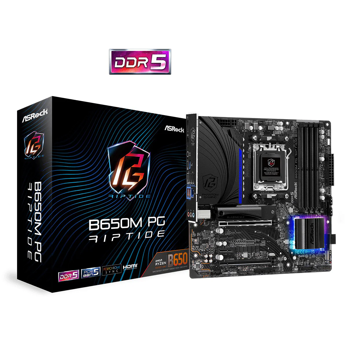 ASRock B650M PG Riptide WiFi DDR5 AMD Motherboard - Image 6