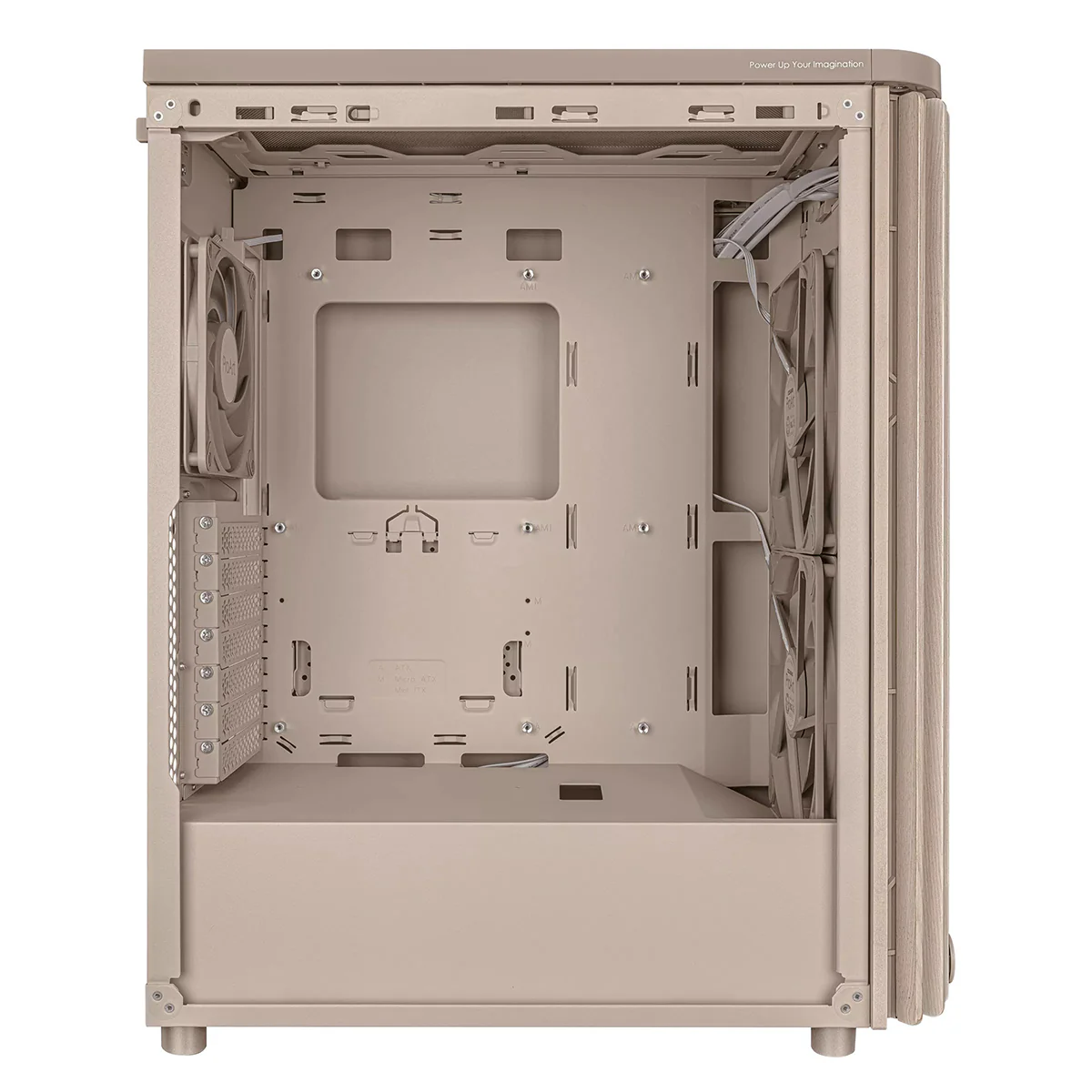 Asus ProArt PA401 Wood Ed. Tempered Glass Panel ATX PC Case (Beige) - Image 7