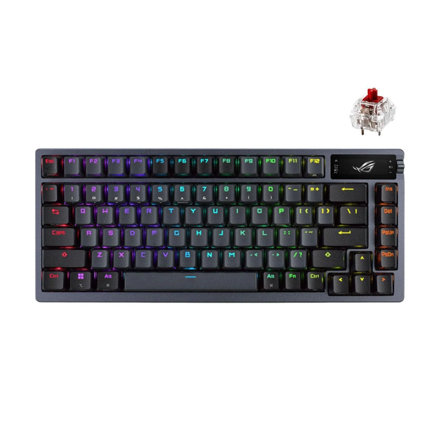 Asus ROG Azoth Custom Hot-swappable Wireless Mechanical Gaming Keyboard - ROG NX Red