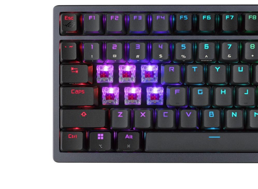 Asus ROG Azoth Custom Hot-swappable Wireless Mechanical Gaming Keyboard - ROG NX Red - Image 8
