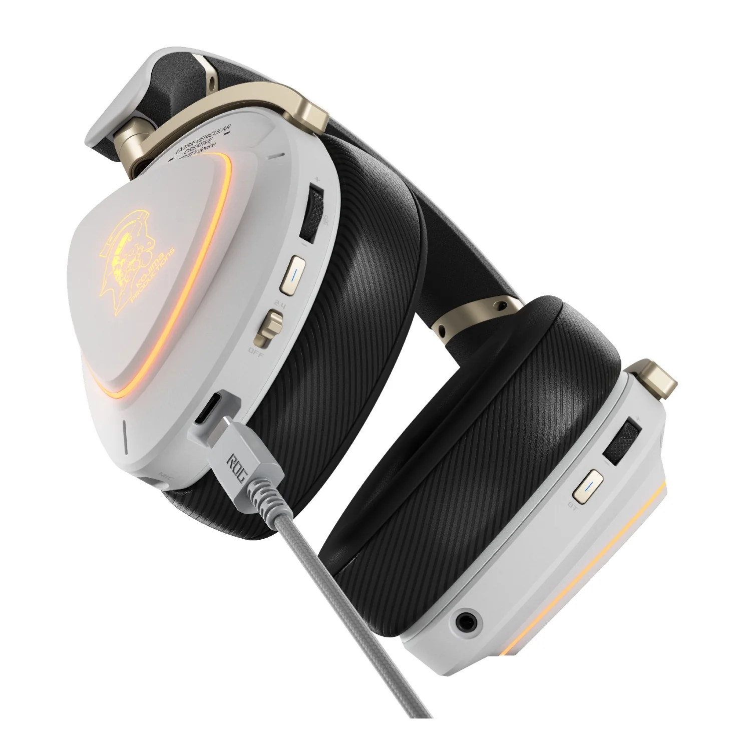 Asus ROG Delta II Gaming Headset (White - Kojima Ed.) (A703) - Image 3