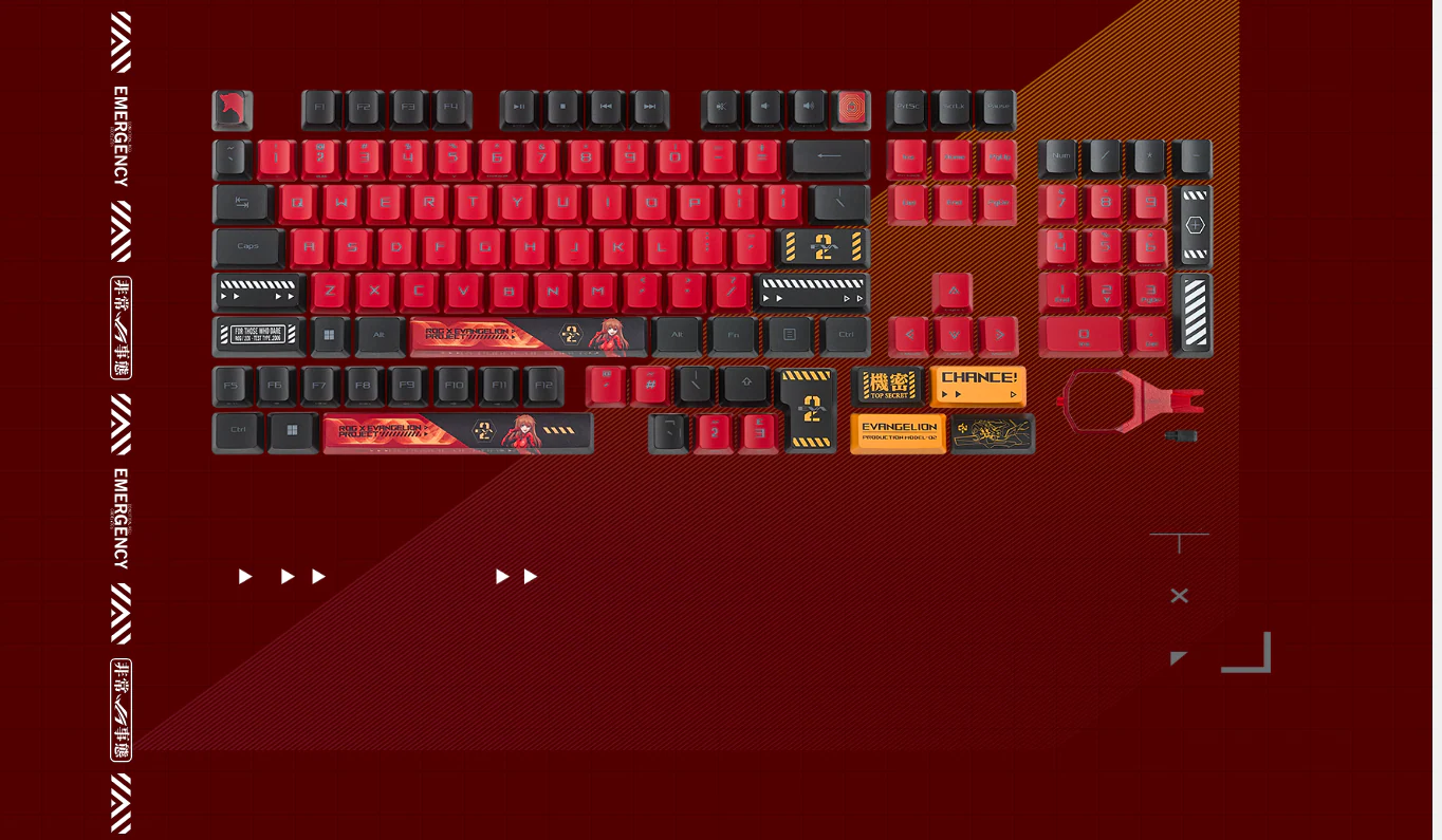 Asus ROG Keycap Set For RX EVA-02 Edition - Image 2