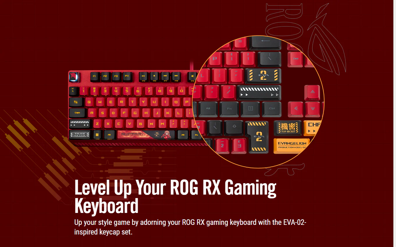 Asus ROG Keycap Set For RX EVA-02 Edition - Image 3