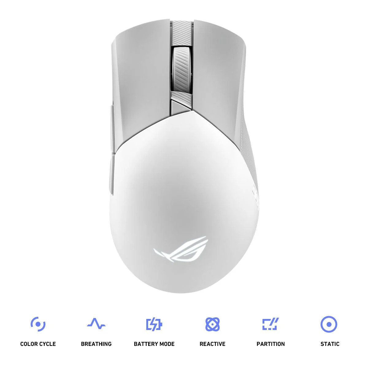 Asus ROG P711 Gladius III Wireless Aimpoint Gaming Mouse (White)