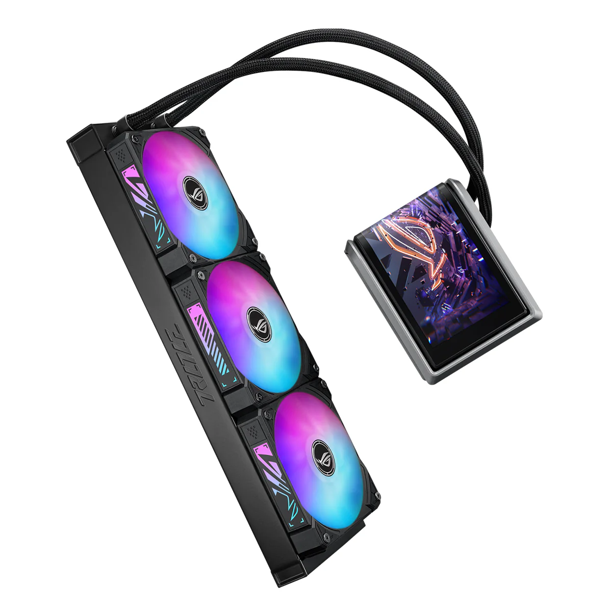 ASUS ROG Ryuo IV 360 ARGB CPU Liquid Cooler (Black, White) - Image 4