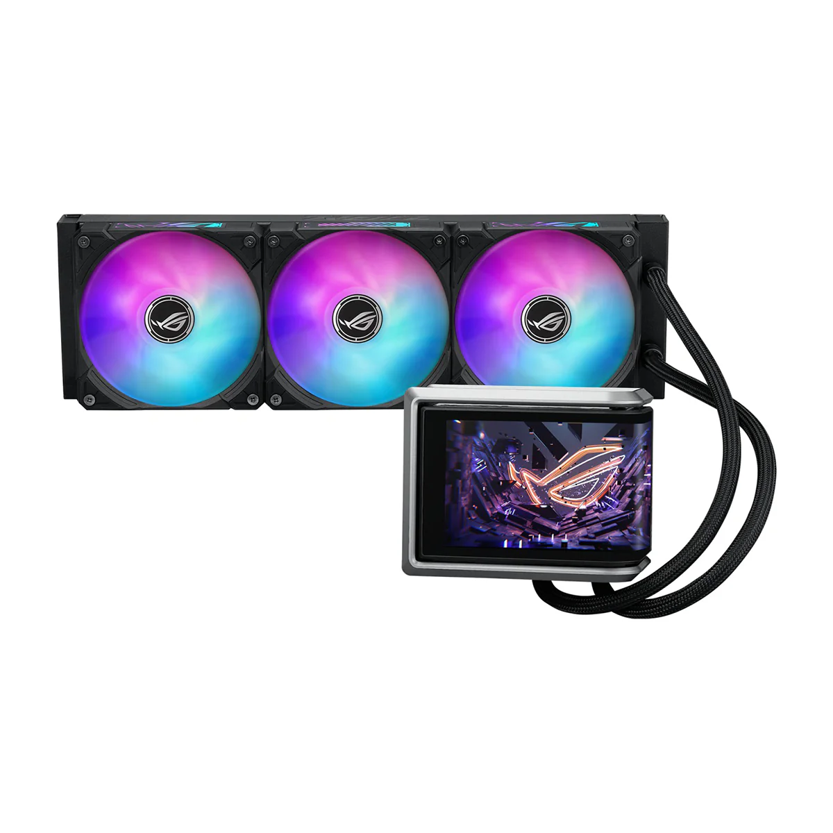 ASUS ROG Ryuo IV 360 ARGB CPU Liquid Cooler (Black, White) - Image 9