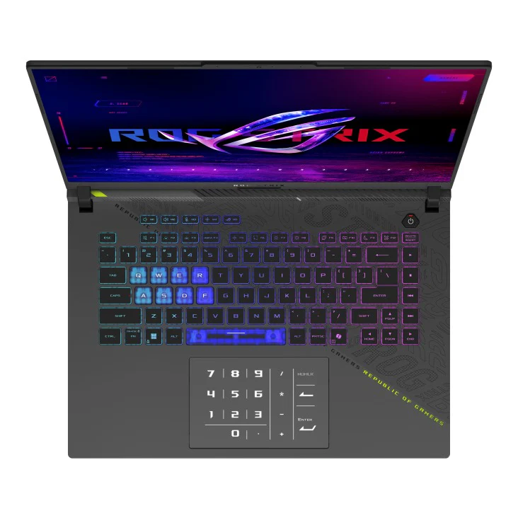 Asus ROG Strix G16 G614PR-RV054WSM Gaming Laptop | 16" FHD+ (1920x1200) IPS 165Hz | Ryzen 9 8940HX | 16GB RAM | 1TB SSD | RTX 5070 Ti | Windows 11 Home | MS Office Home 2024 + MS 365 Basic + ROG Impact Gaming Mouse + Type-C Adapter + ROG Backpack - Image 5