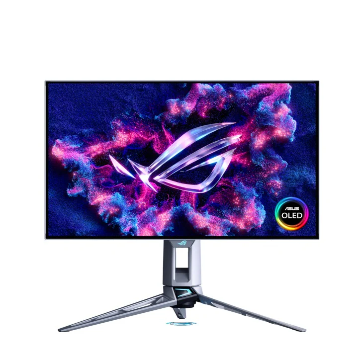Asus ROG Swift OLED PG27AQWP-W 27" 2560x1440 Dual Mode (QHD @ 540Hz / HD @ 720Hz) 0.02ms WOLED Gaming Monitor with Tilt, Height & Swivel Adjustment - Image 2