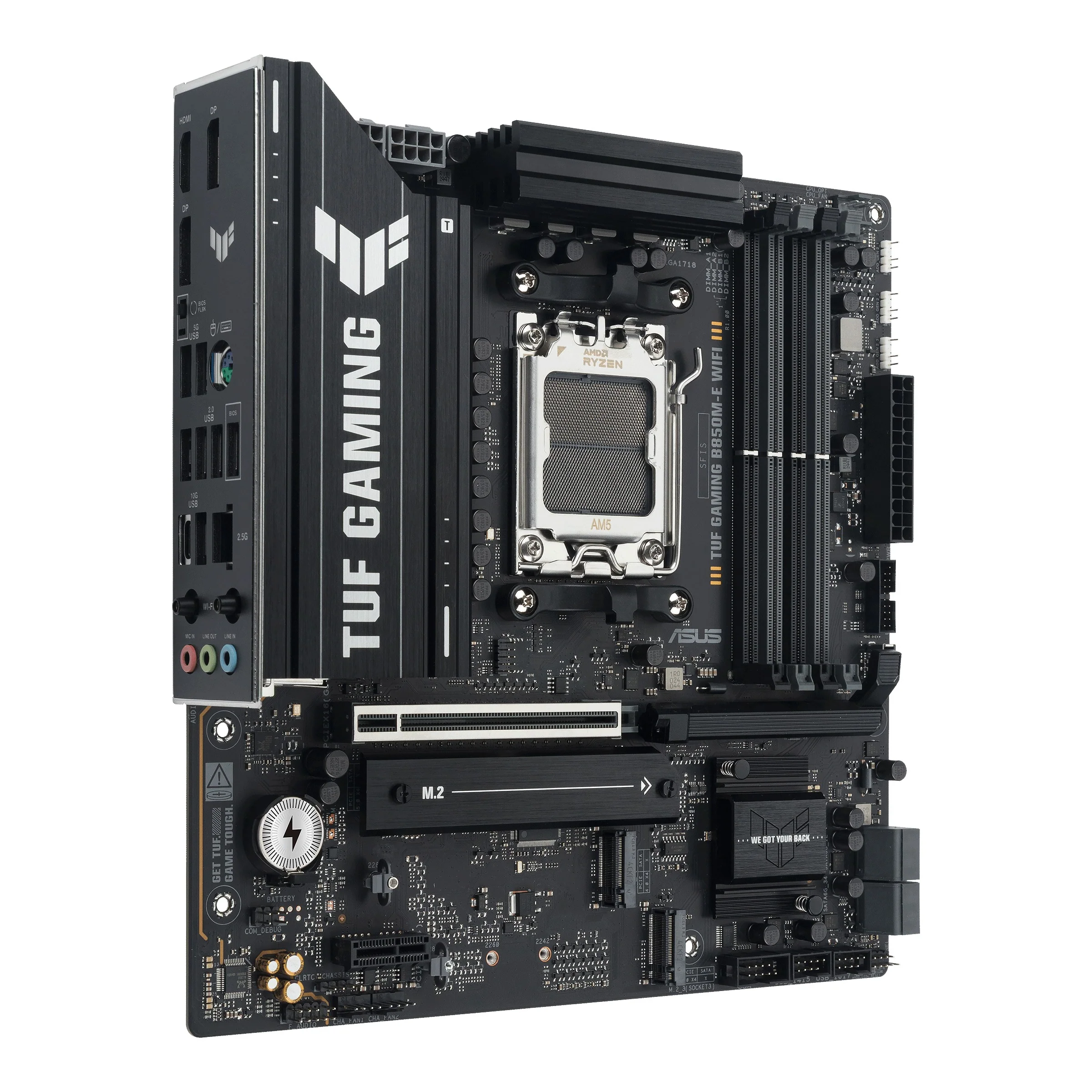 ASUS TUF Gaming B850M-E Wifi DDR5 Motherboard + G.Skill Trident Z5 Neo RGB DDR5 48GB (2x24GB) 6000 MT/s CL28-36-36-96 1.35V AMD EXPO Desktop Memory (Matte Black) (F5-6000J2836F24GX2-TZ5NR) - Image 3