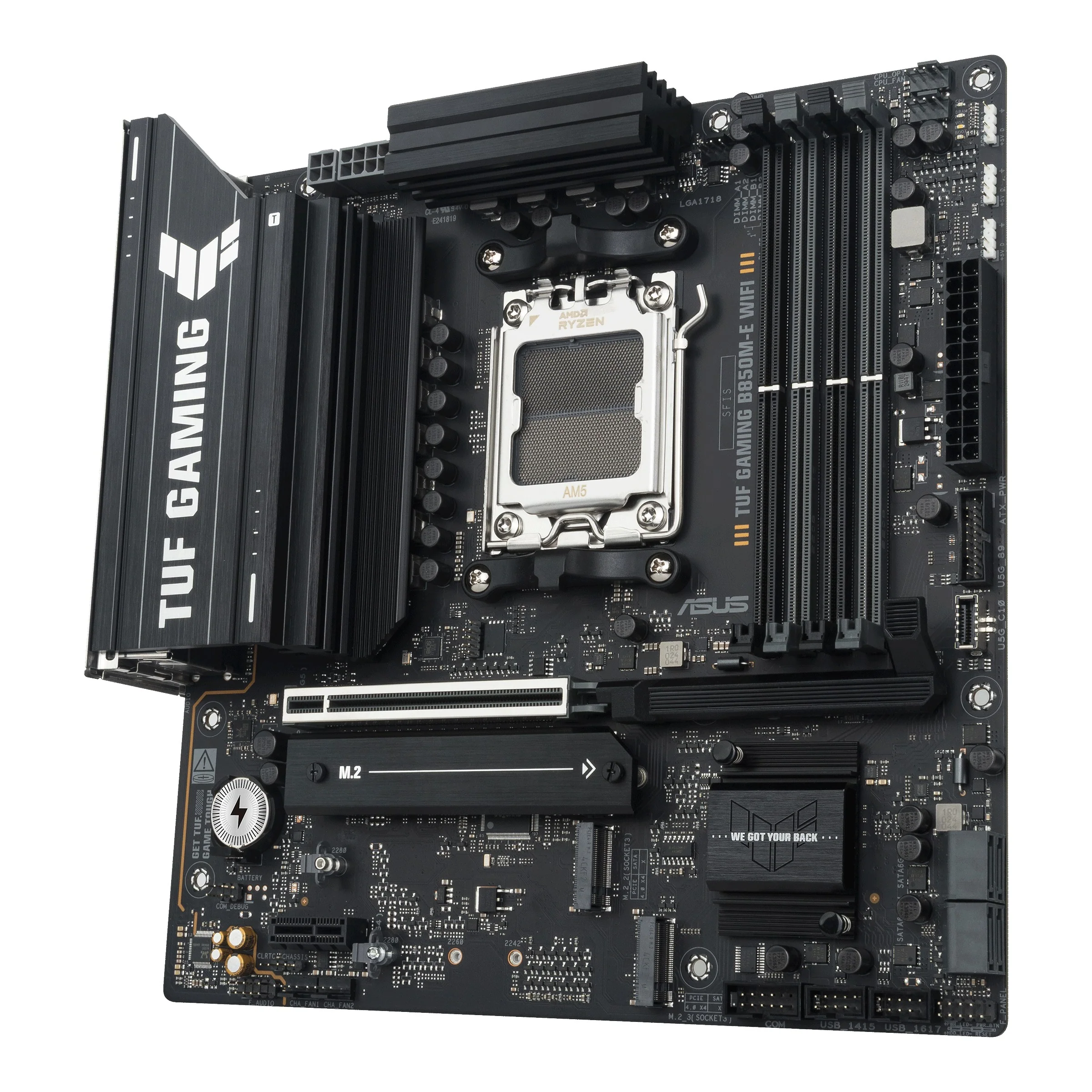 ASUS TUF Gaming B850M-E Wifi DDR5 Motherboard + G.Skill Trident Z5 Neo RGB DDR5 48GB (2x24GB) 6000 MT/s CL28-36-36-96 1.35V AMD EXPO Desktop Memory (Matte Black) (F5-6000J2836F24GX2-TZ5NR) - Image 4