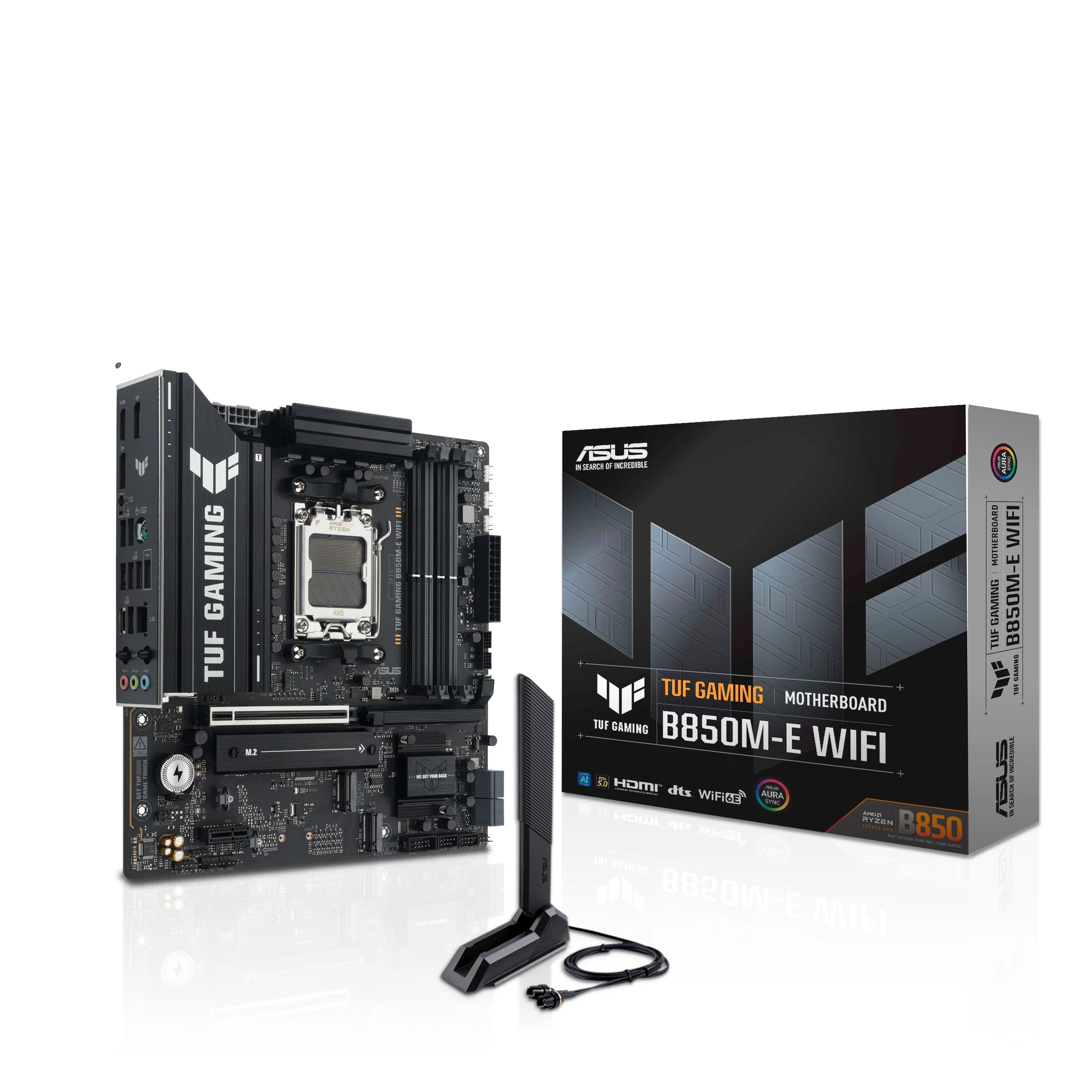 ASUS TUF Gaming B850M-E Wifi DDR5 Motherboard + G.Skill Trident Z5 Neo RGB DDR5 48GB (2x24GB) 6000 MT/s CL28-36-36-96 1.35V AMD EXPO Desktop Memory (Matte Black) (F5-6000J2836F24GX2-TZ5NR) - Image 8