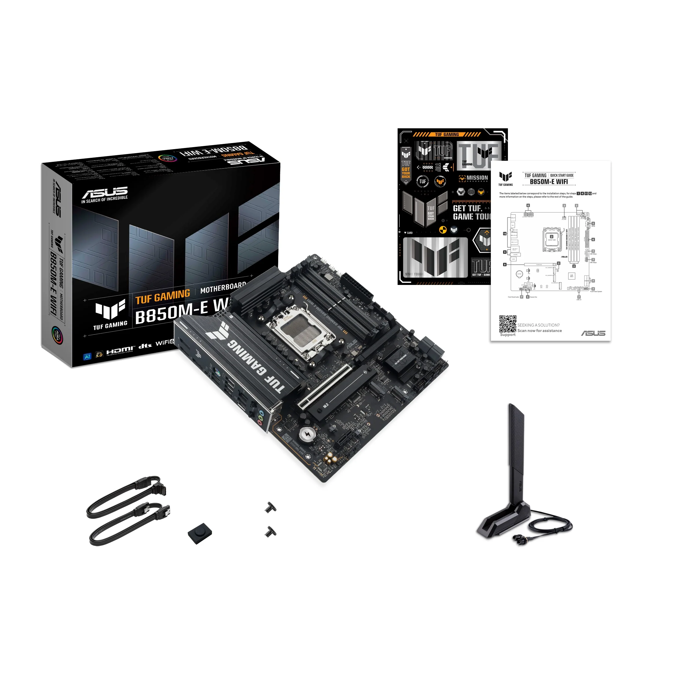 ASUS TUF Gaming B850M-E Wifi DDR5 Motherboard + G.Skill Trident Z5 Neo RGB DDR5 48GB (2x24GB) 6000 MT/s CL28-36-36-96 1.35V AMD EXPO Desktop Memory (Matte Black) (F5-6000J2836F24GX2-TZ5NR) - Image 9