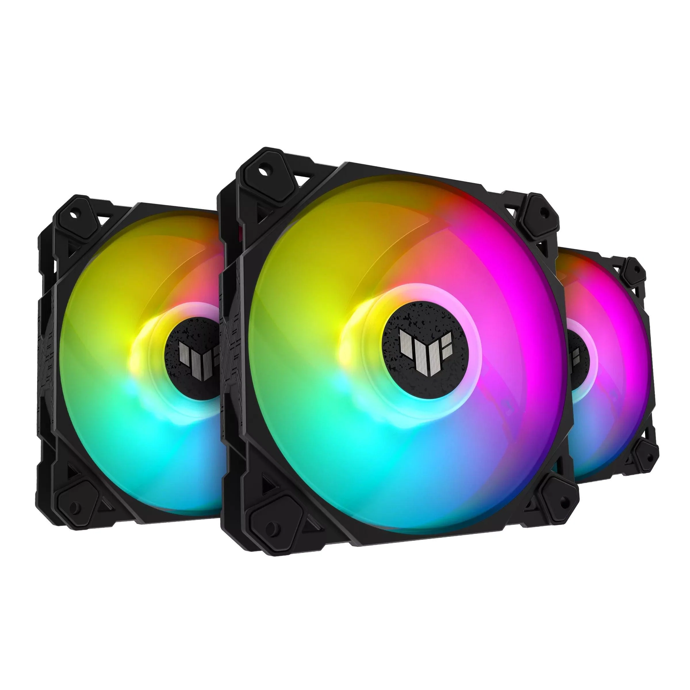 Asus TUF Gaming TF120 ARGB Fan - Triple Pack With ARGB Controller (Black) - Image 2