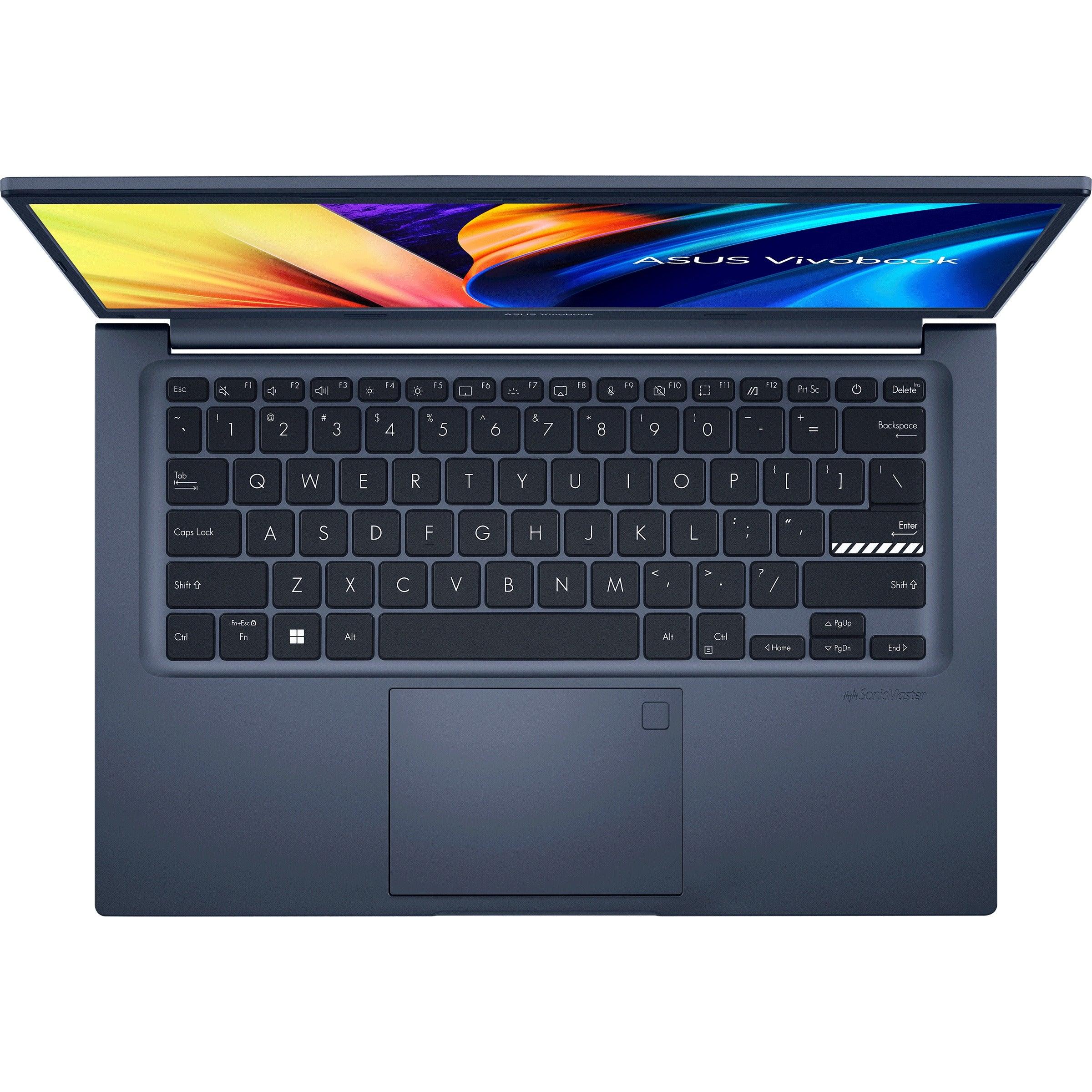 Asus Vivobook 14 X1402ZA-EB110WS Laptop (Quiet Blue) | 14”  FHD | i5-1235U | 8 GB RAM DDR4 | 512GB SSD | Intel® UHD Graphics | MS Office Home & Student 2021 | Asus BP1504 Casual Backpack - Image 4