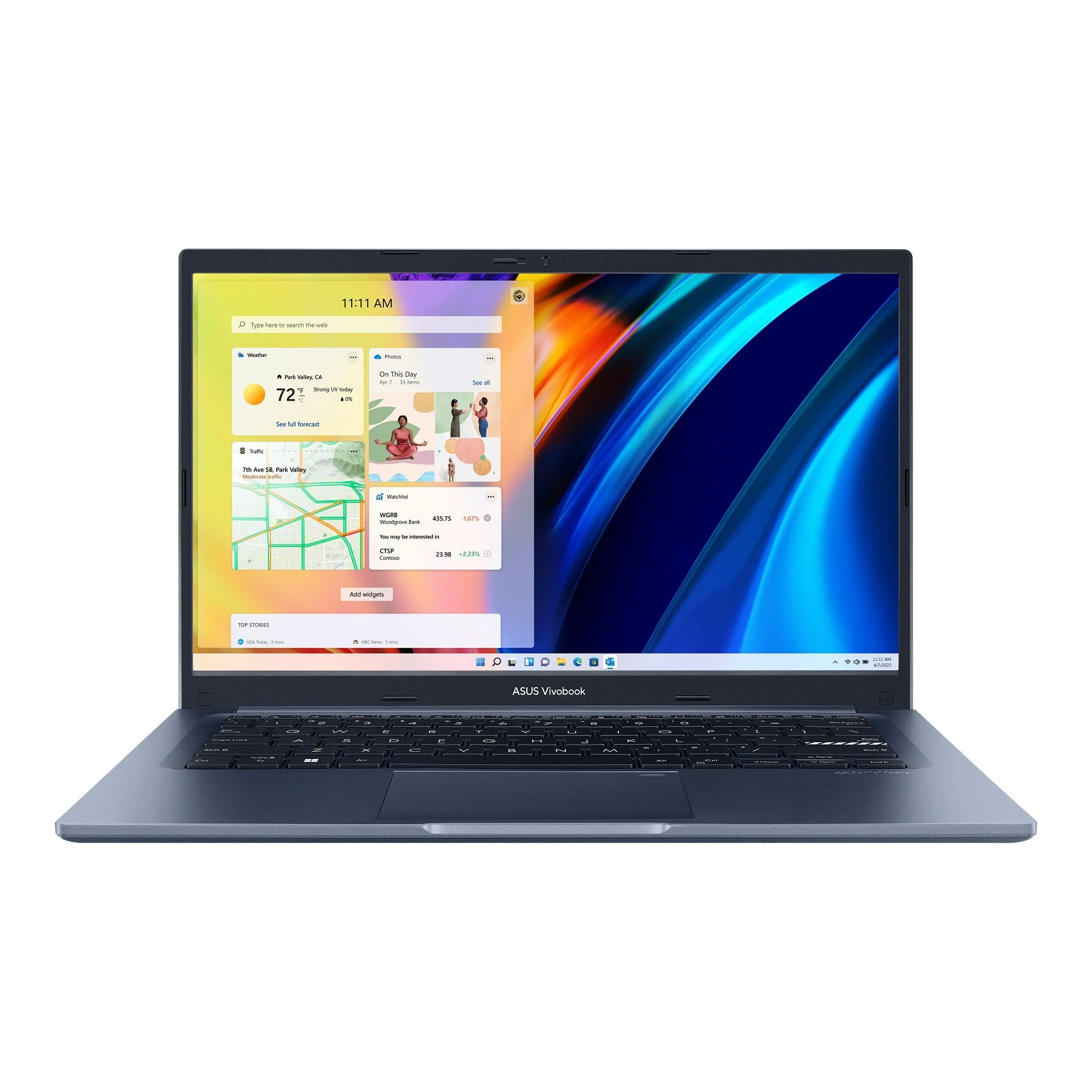 Asus Vivobook 14 X1402ZA-EK546WS Laptop (Quiet Blue) | 14”  FHD (1920 x 1080) | i3-1220P | 8 GB RAM DDR4 | 512 GB SSD | Intel UHD Graphics | Windows 11 Home | MS Office Home & Student 2021  | ASUS BP1504 Casual Backpack - Image 3