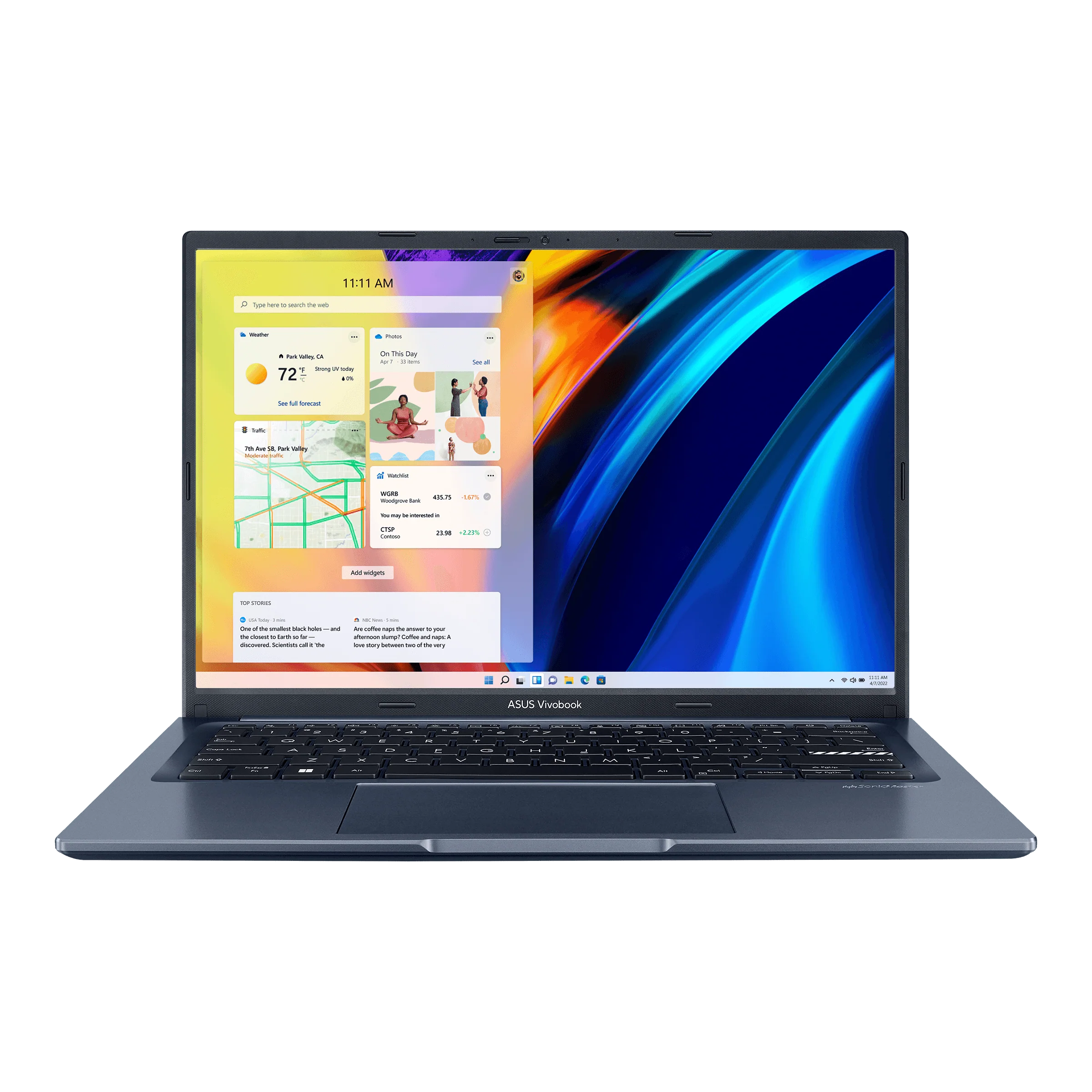 Asus Vivobook 14X OLED X1403ZA-KM116WS Laptop (Quiet Blue) | 14" 2.8K | i5-12500H | 8 GB RAM DDR4 | 512 GB SSD | Intel UHD Graphics | Windows 11 Home | MS Office Home & Student 2021 | Asus BP1504 Casual Backpack - Image 2