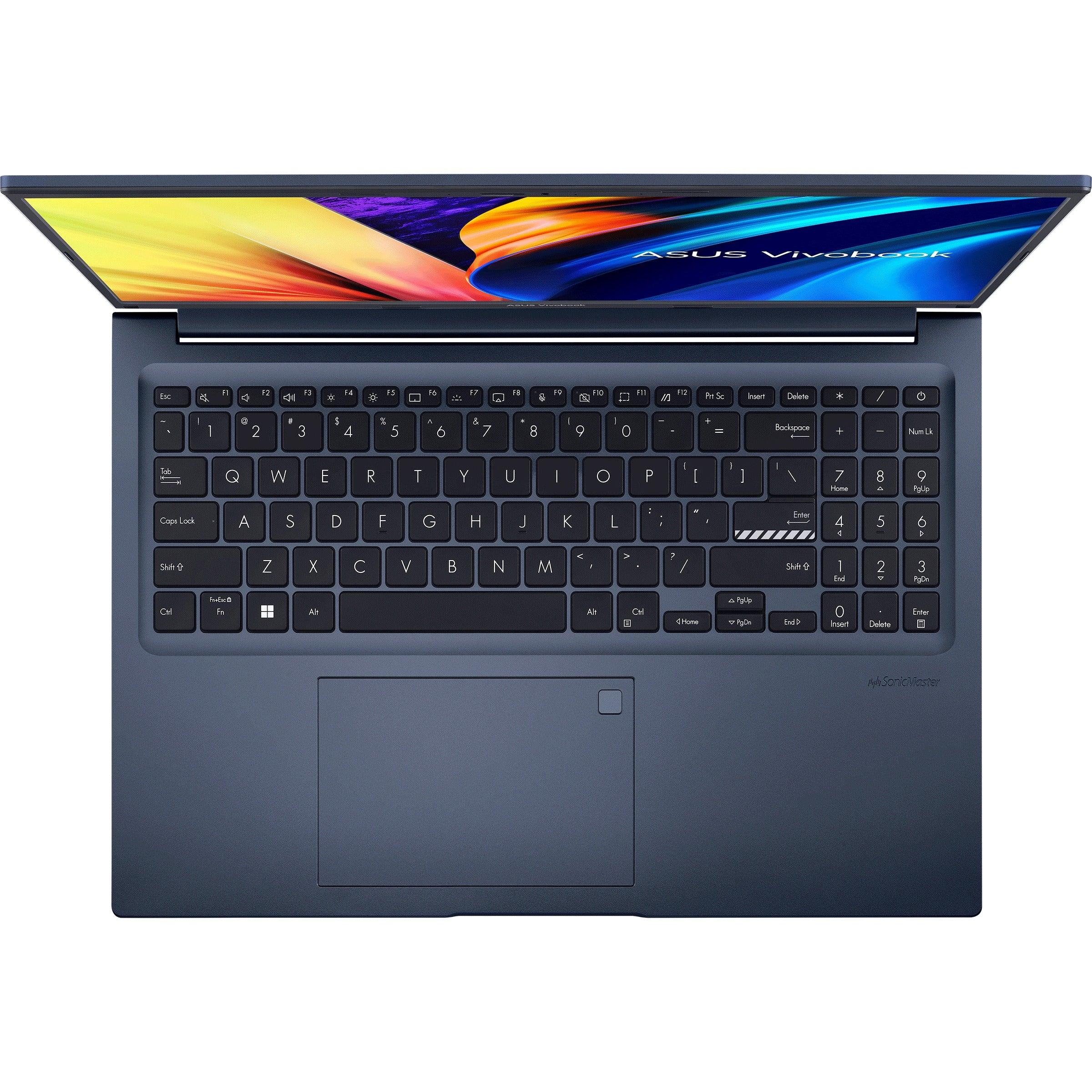 ASUS Vivobook 16X M1603QA-MB230WS Laptop (Quiet Blue) | 16" WUXGA (1920 x 1200) | Ryzen 5 5600H | 8GB RAM | 512 GB SSD | AMD Radeon Vega 7 Graphics | Windows 11 Home | MS Office Home & Student 2021 | ASUS BP1504 Casual Backpack - Image 7