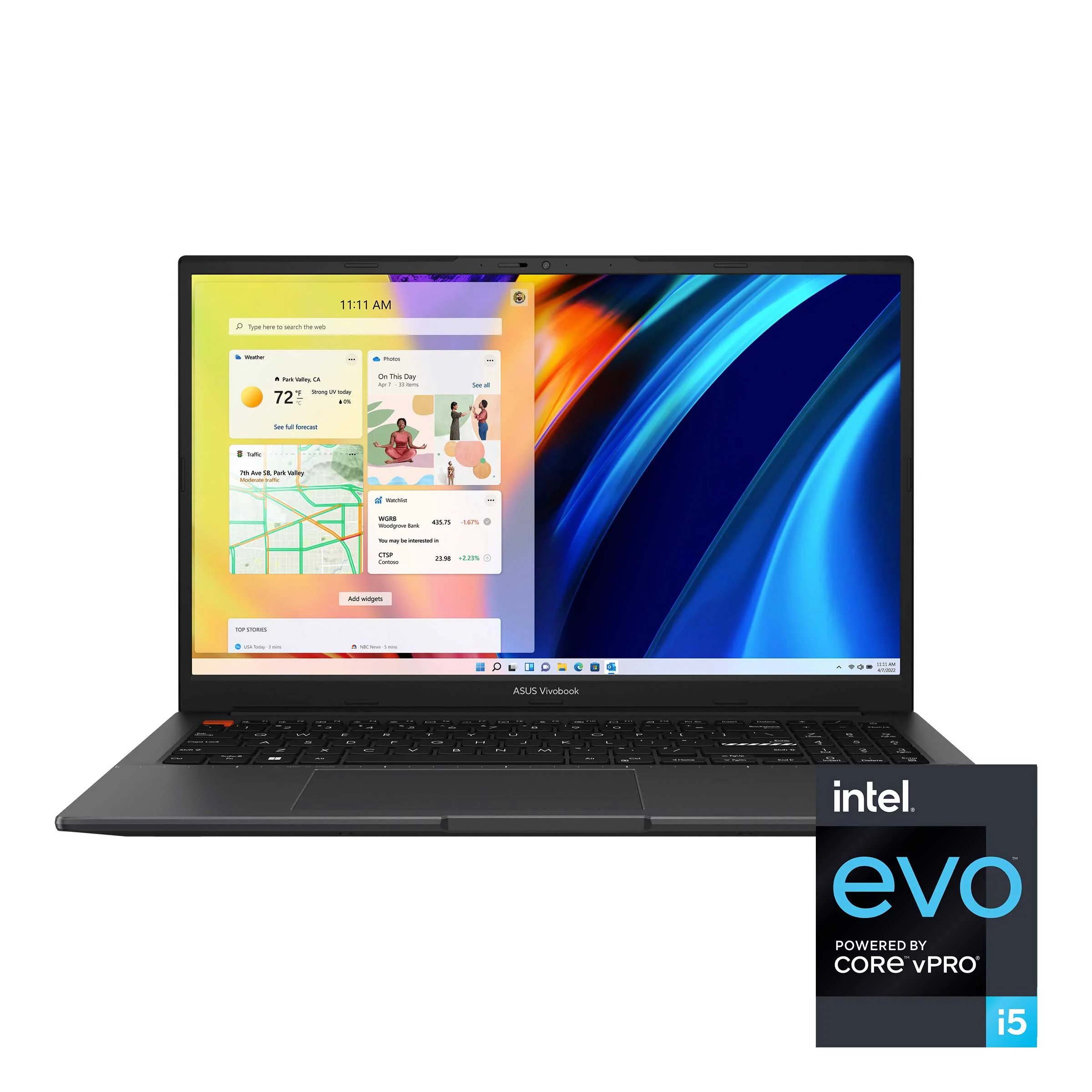 Asus Vivobook S 15 OLED K3502ZA-L1477WS Laptop (Indie Black) | 15.6” FHD (1920 x 1080) OLED | i5-12500H | 8GB RAM | 512GB SSD | Intel Iris Xe Graphics | Windows 11 Home | MS Office Home & Student 2021 | Asus BP1504 Casual Backpack - Image 7