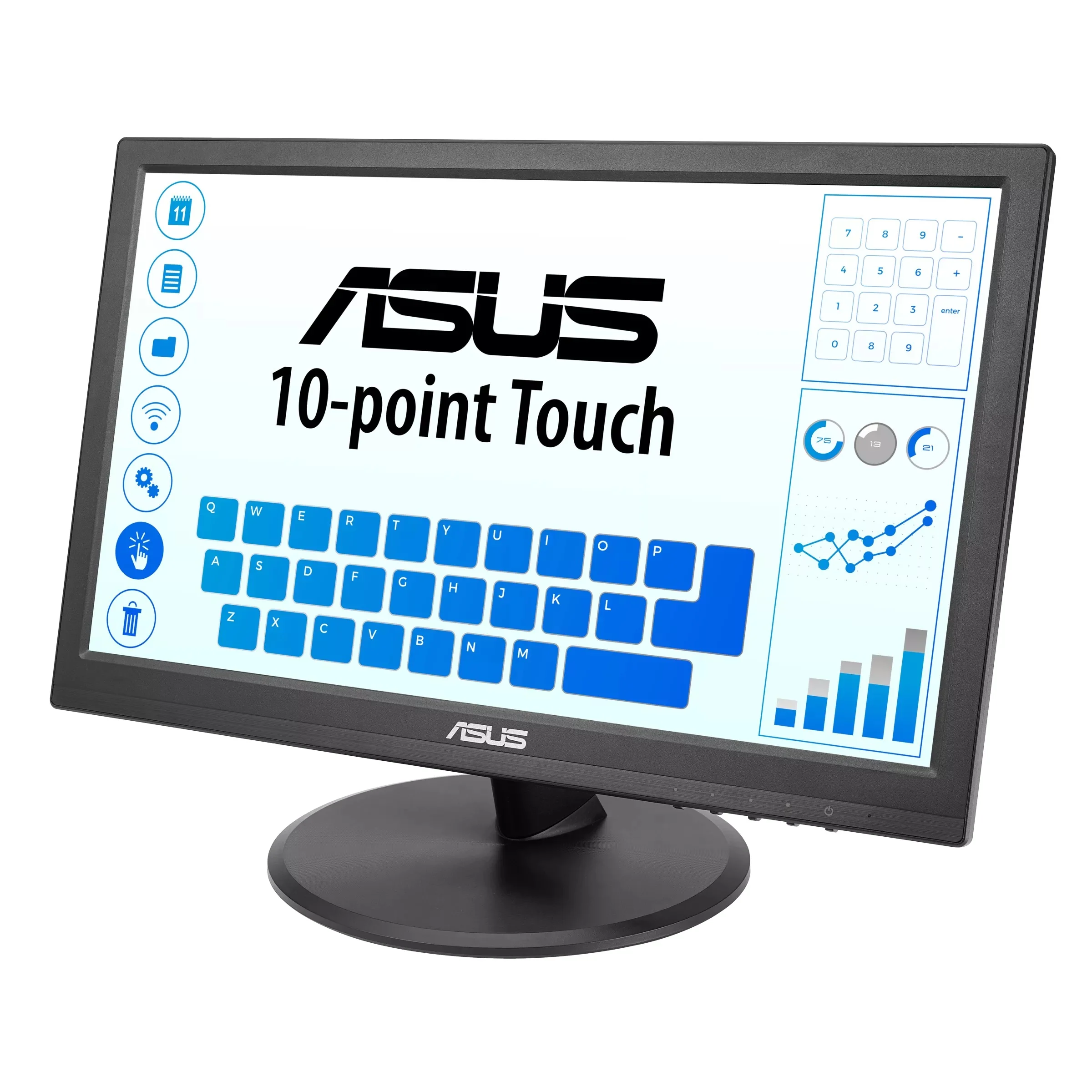 Asus VT169HE 15.6" FHD (1920x1080) 60Hz 5ms(GTG) IPS Touch Monitor with Tilt Adjustment - Image 4
