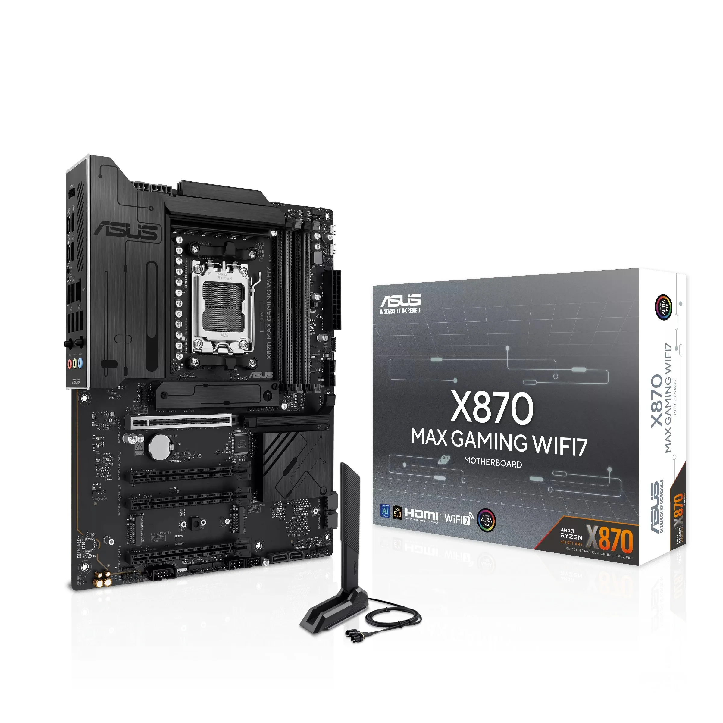 ASUS X870 Max Gaming WiFi7 DDR5 AMD Motherboard + TeamGroup Vulcan T-Force DDR5 16GB (2x8GB) 6000MHz CL38 Gaming Desktop Memory (FLBD516G6000HC38ADC01) - Image 12