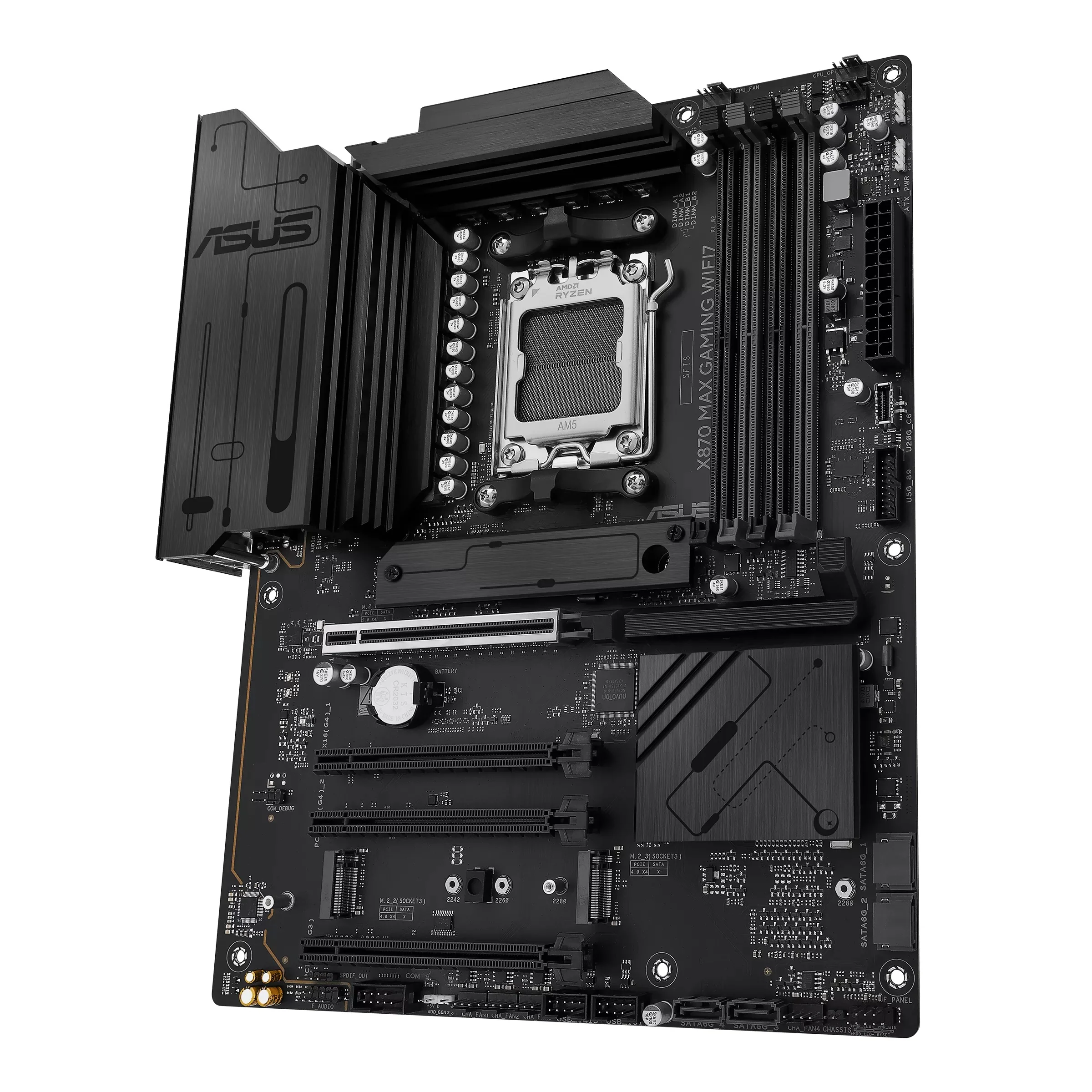 ASUS X870 Max Gaming WiFi7 DDR5 AMD Motherboard + TeamGroup Vulcan T-Force DDR5 16GB (2x8GB) 6000MHz CL38 Gaming Desktop Memory (FLBD516G6000HC38ADC01) - Image 6