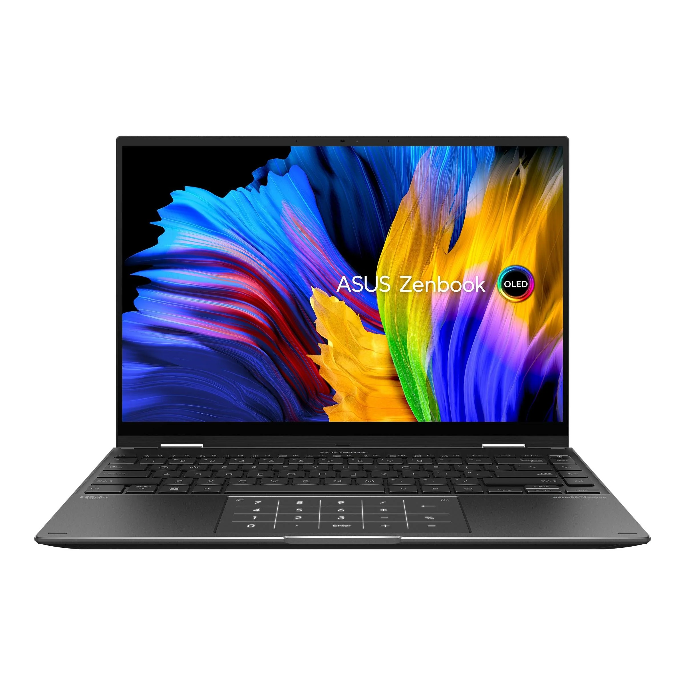 Asus Zenbook 14 Flip OLED UN5401RA-KU095WS Laptop (Jade Black) | 14" 4K (3840 x 2400) OLED | Ryzen™ 9 6900HX | 16GB LPDDR5 RAM | 512GB SSD | AMD Radeon™ Graphics | Windows 11 Home | MS Office Home & Student 2021 | Asus Sleeve - Image 2
