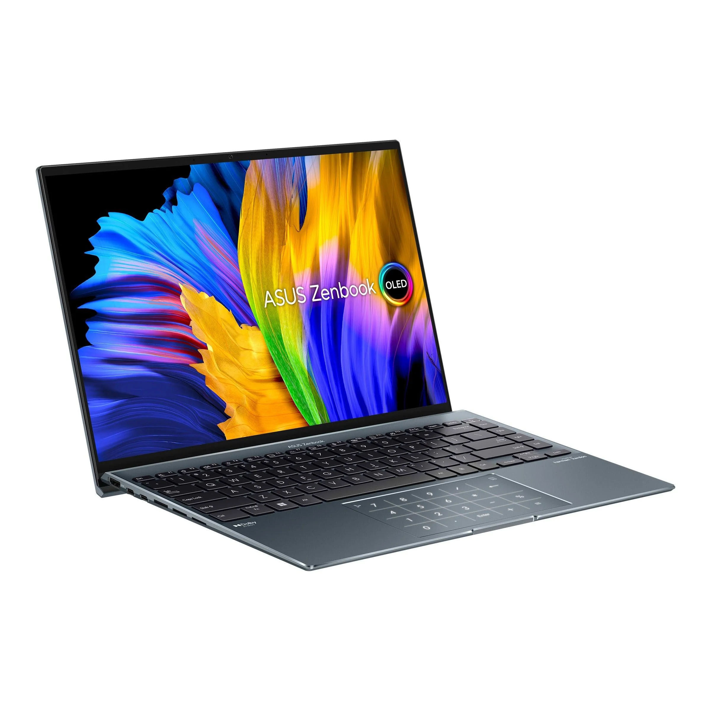 Asus Zenbook 14X OLED UX5401ZA-KN130WS Laptop (Pine Grey) | 14" 2.8K |  i5-12500H | 16GB RAM | 512GB SSD | Intel Iris Xᵉ Graphics | Windows 11 Home | MS Office Home & Student 2021 | Asus Sleeve - Image 4