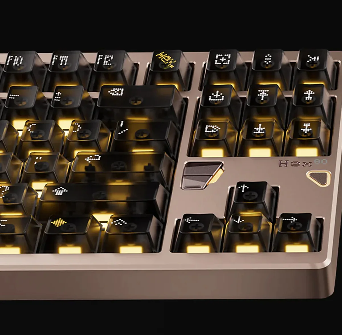 ATK x QK Hex80 RGB Wired 88 Keys Gasket Mount Aluminum CNC Case Hot-Swappable Mechanical Keyboard (Ti OWLAB Switch) (Anodized Grey, Anodized Purple, Anodized Sandgold, Spray Coated Babypink, Spray Coated Spark) - Image 6