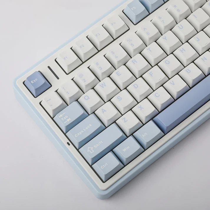 Aula F75 RGB Tri-Mode Type-C 75% 80-Key Gasket Structure Hot-Swap Mechanical Gaming Keyboard (Gray Wood Switch) (Black/Dark Blue/Orange, Blue/White/Dark Blue) - Image 10