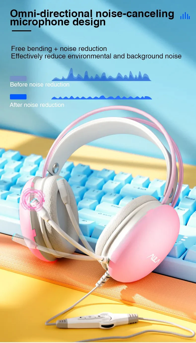 Aula Mountain S505 RGB Wired Gaming Headset With Microphone (Black) - Image 3