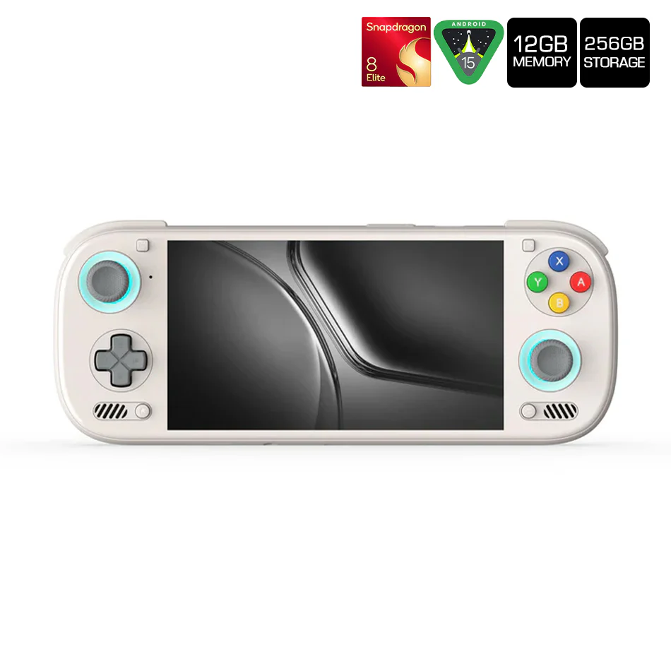 AYN Odin 3 Pro 12GB+256GB 120Hz OLED Gaming Handheld (Rainbow) | Qualcomm 8 Elite | Customized FHD 6" AMOLED Touch Screen | Android 15 | 8000mAh Battery | Hall Sticks | 390g | Ergonomic Grip