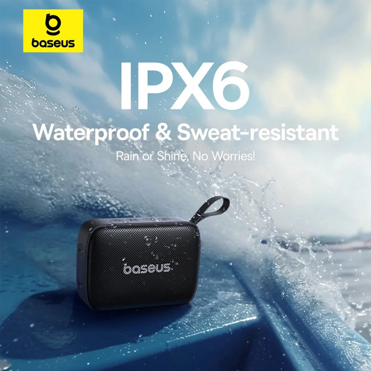 Baseus AeQur 30 Mini Portable Wireless Speaker (Cosmic Black) (A20077900123-00) - Image 14