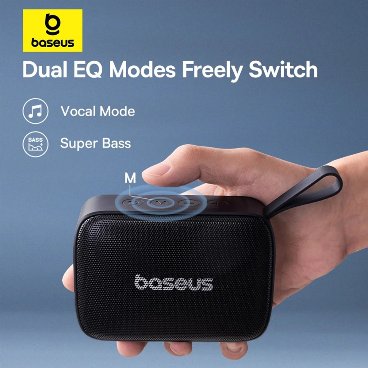 Baseus AeQur 30 Mini Portable Wireless Speaker (Cosmic Black) (A20077900123-00) - Image 16